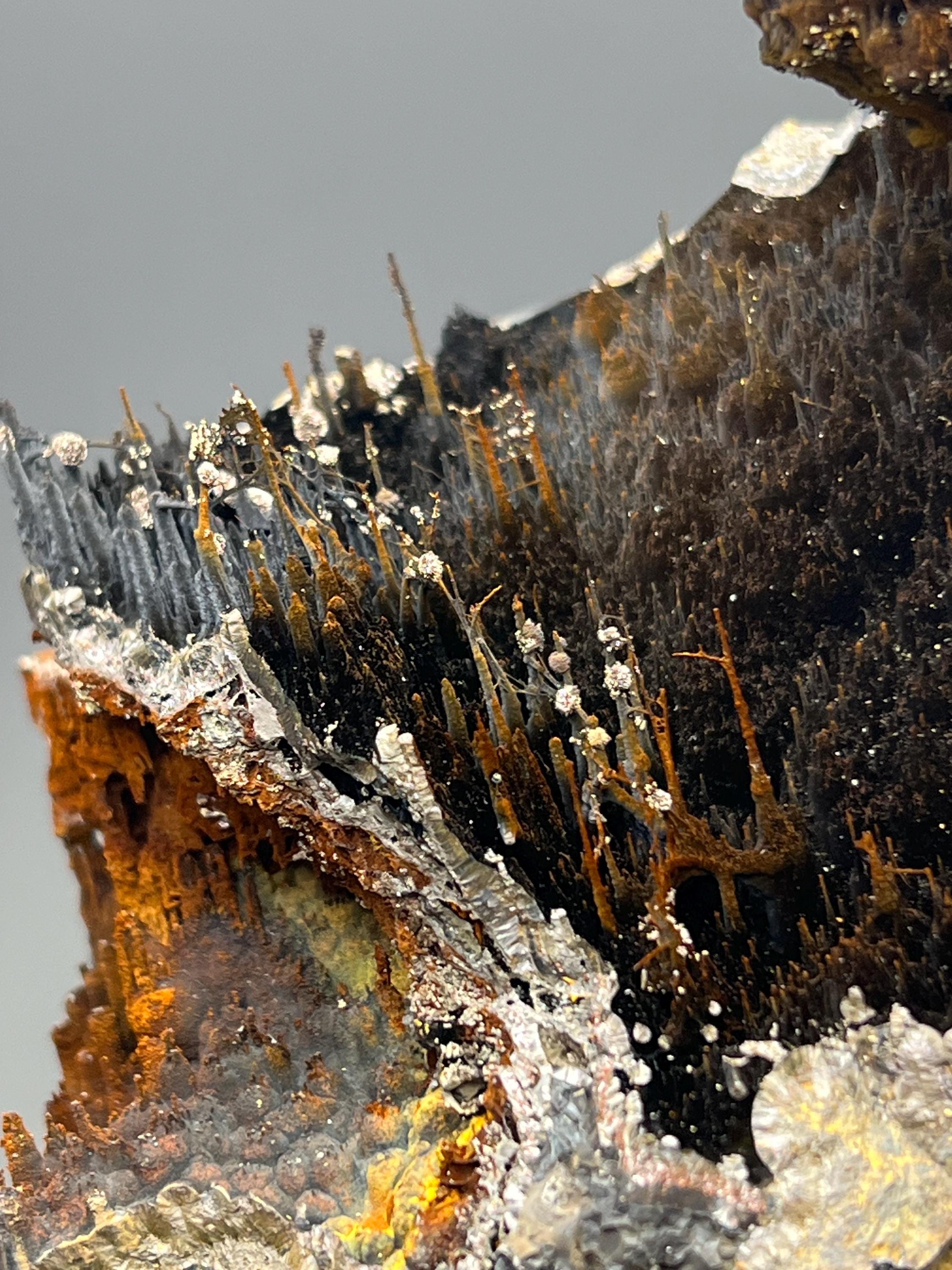 Museum Grade, Cave Shaped Limonite And Specularite On Stalactite Goethite Specimen, For Special Collection - Crystal Gemstone AE 