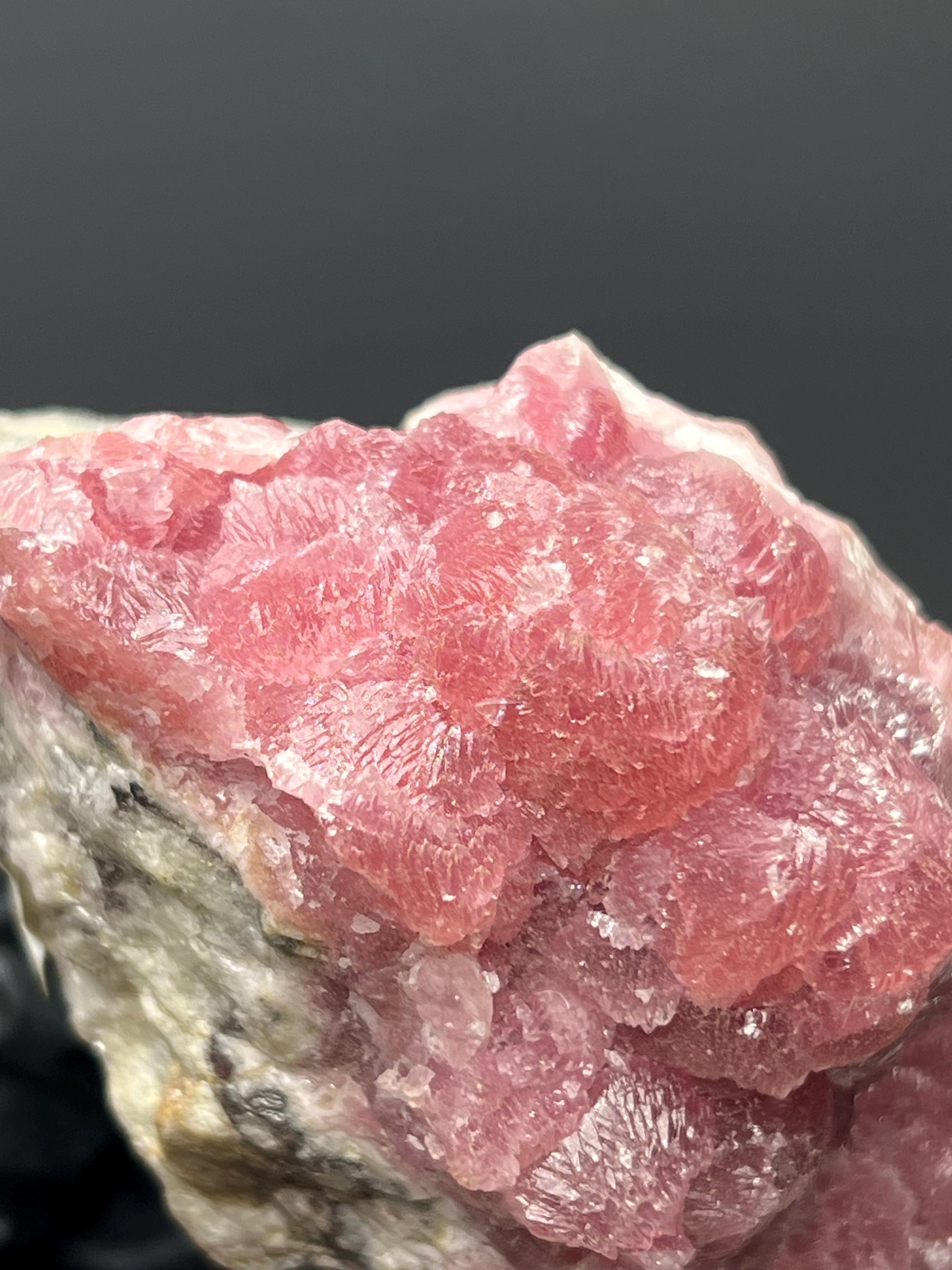 Moroccan Cobaltian Calcite Specimen - Pink Crystal Mineral Decor - Crystal Gemstone AE 