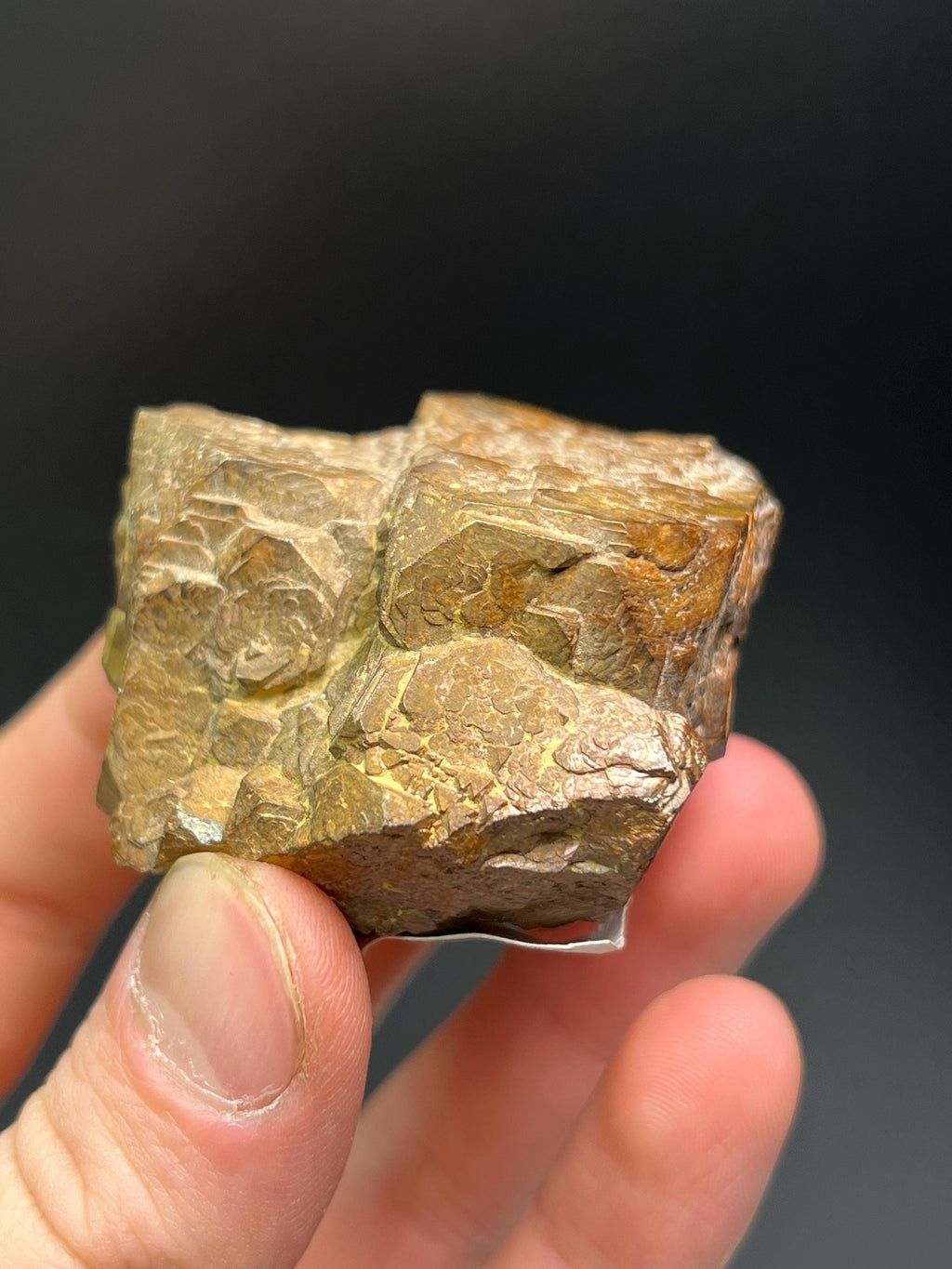 Limonite Pseudomorph After Pyrite - Crystal Gemstone AE 