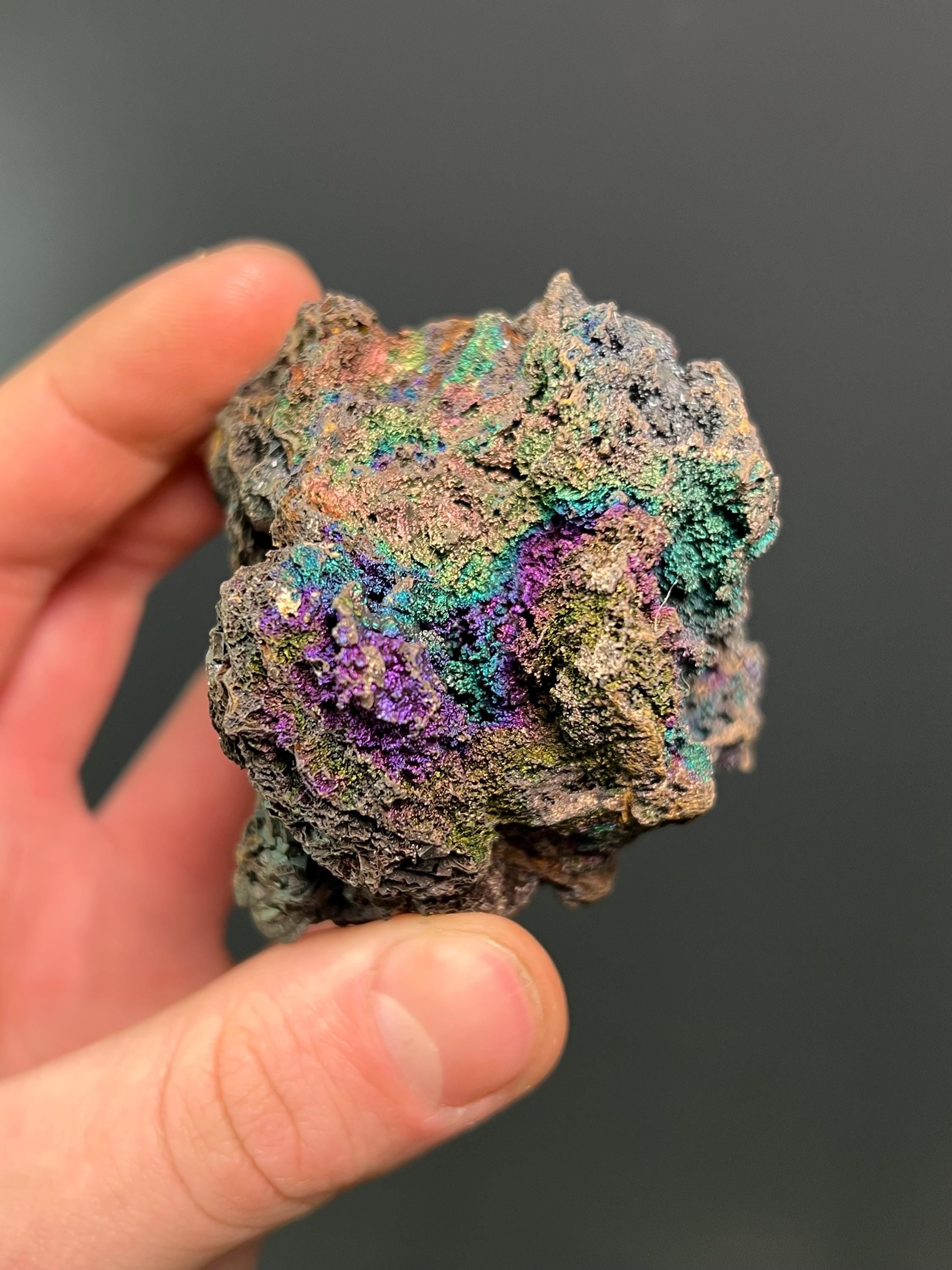 Colourful Turgite With Iton Siderite - Crystal Gemstone AE 
