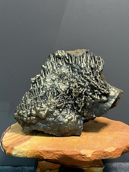 Museum Grade Golden Color Stalactite Goethite, For Special Collection - Crystal Gemstone AE 