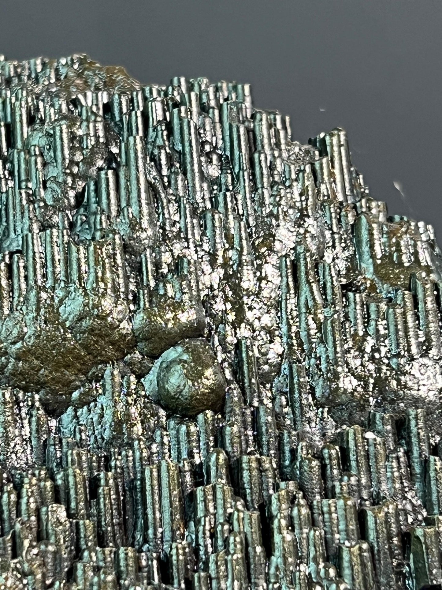 "Museum Grade" Golden Color Stalactite Goethite - Crystal Gemstone AE 