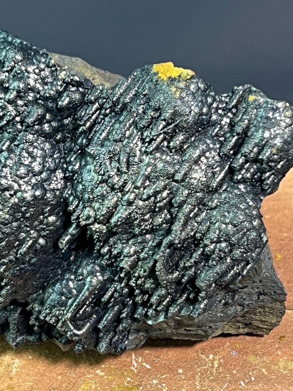"Museum Grade" Stalactite And Botryoidal Formation Golden Color Goethite - Crystal Gemstone AE 