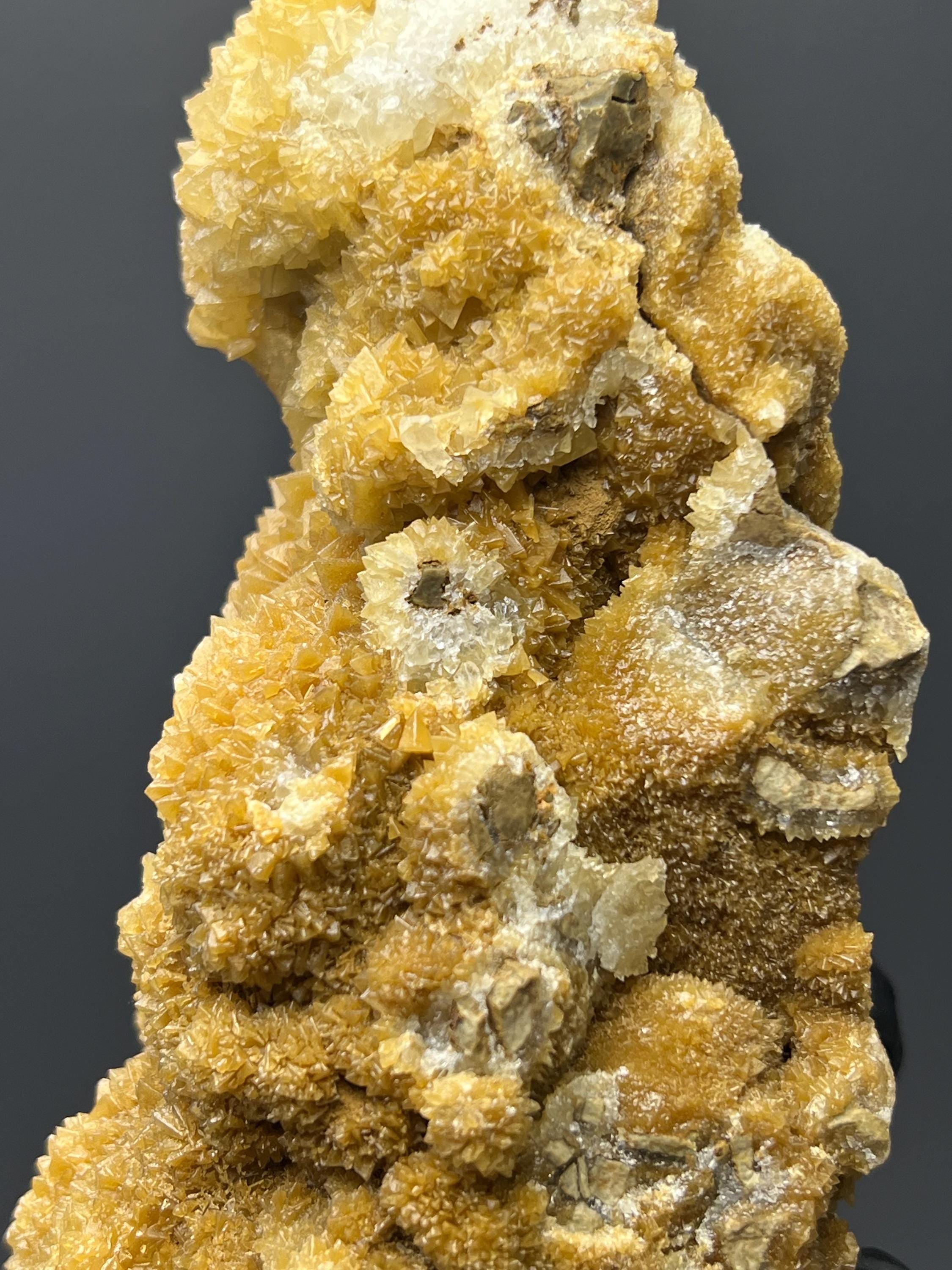 Orange Crystal Calcite Specimen - Kayseri, Turkey - Crystal Gemstone AE 
