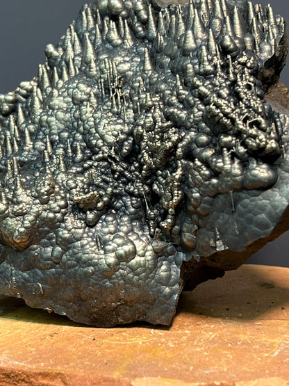 Museum Grade Golden Color Stalactite Goethite, For Special Collection - Crystal Gemstone AE 