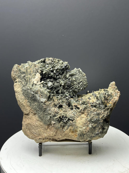Actinolite, Sphalerite, Calcite And Barite Specimen