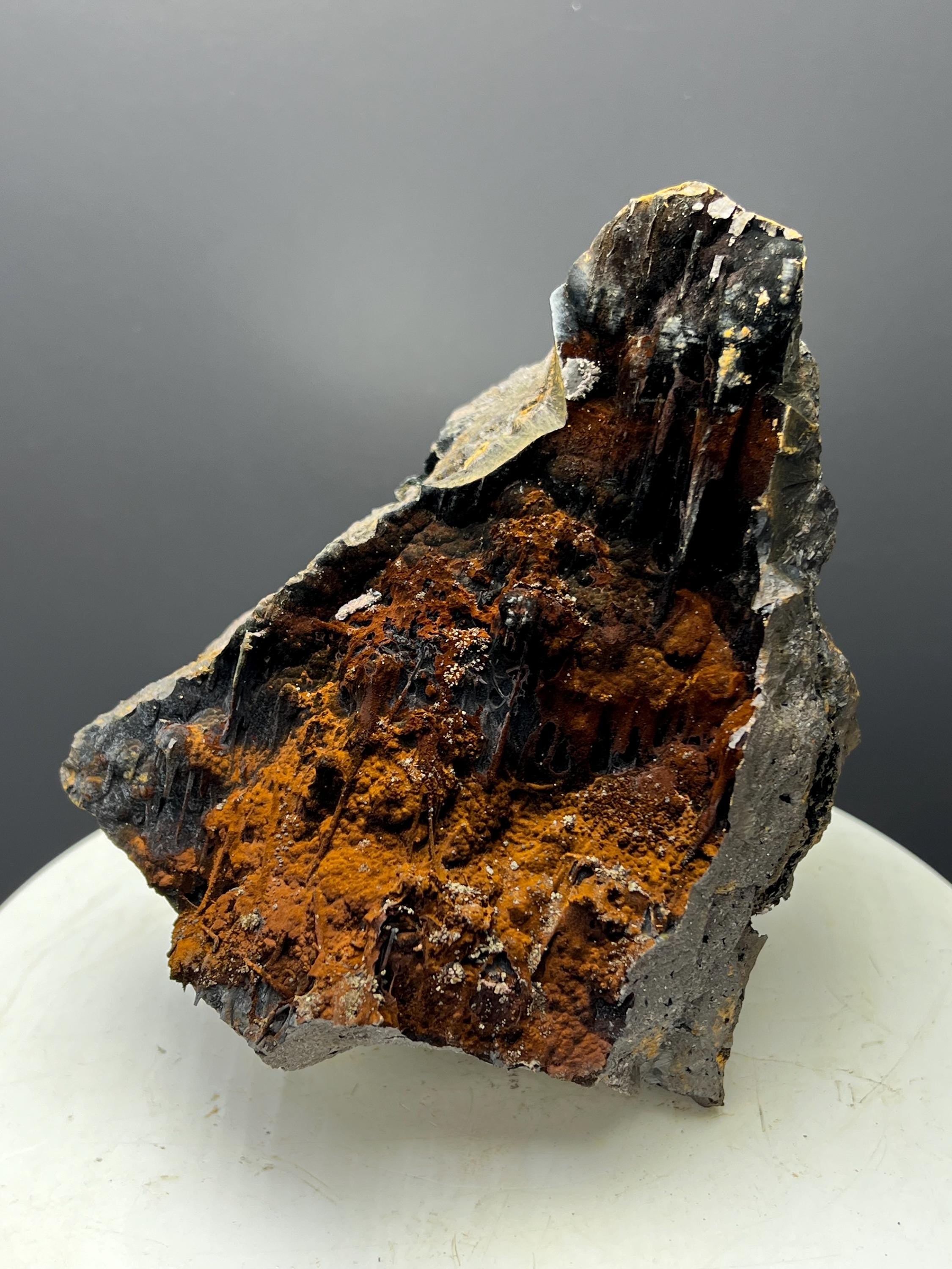 Museum Grade, Very Showy Limonite And Specularite With Stalactites Goethite Specimen - Crystal Gemstone AE 