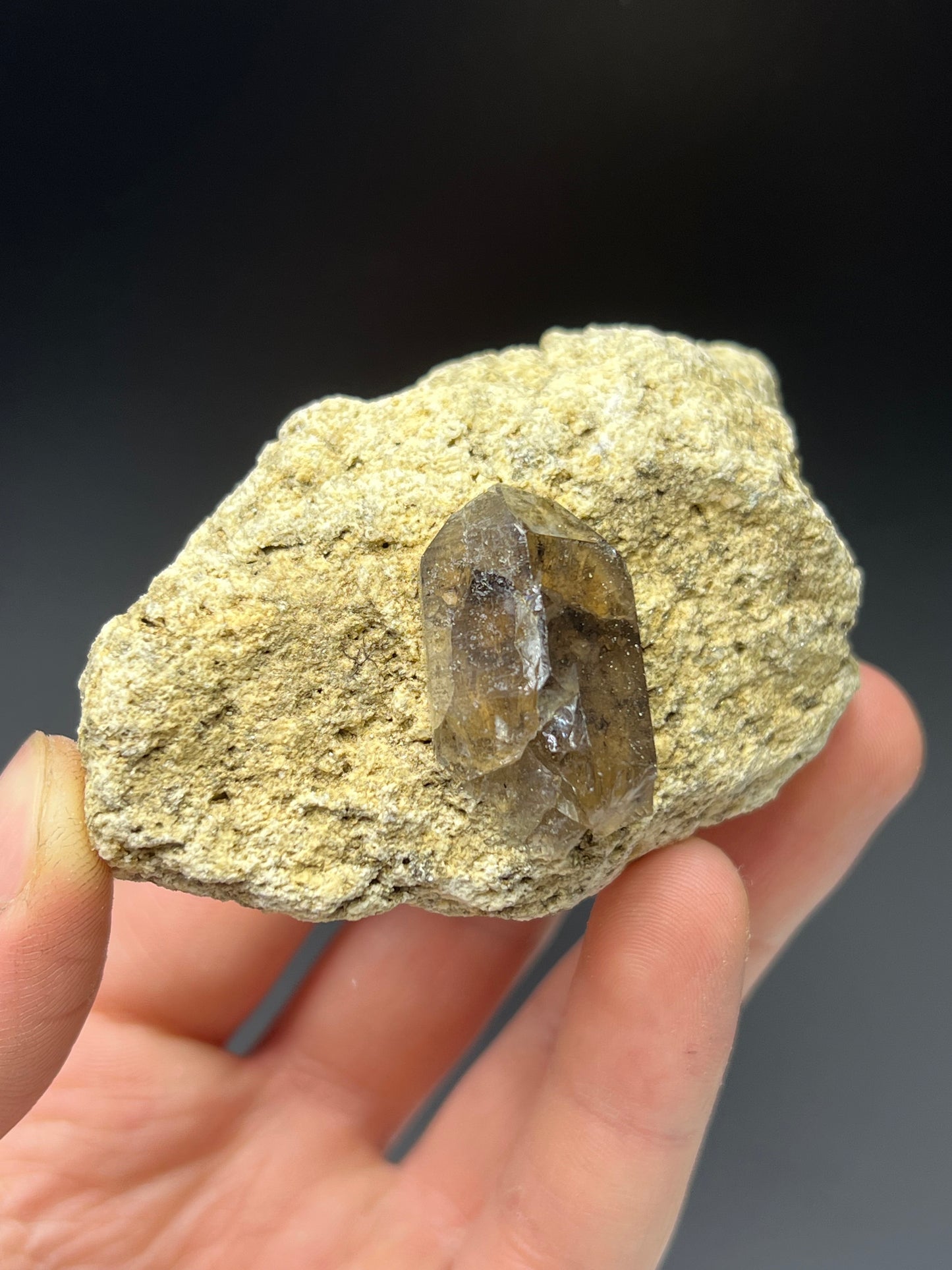 Smoky Quartz On Matrix