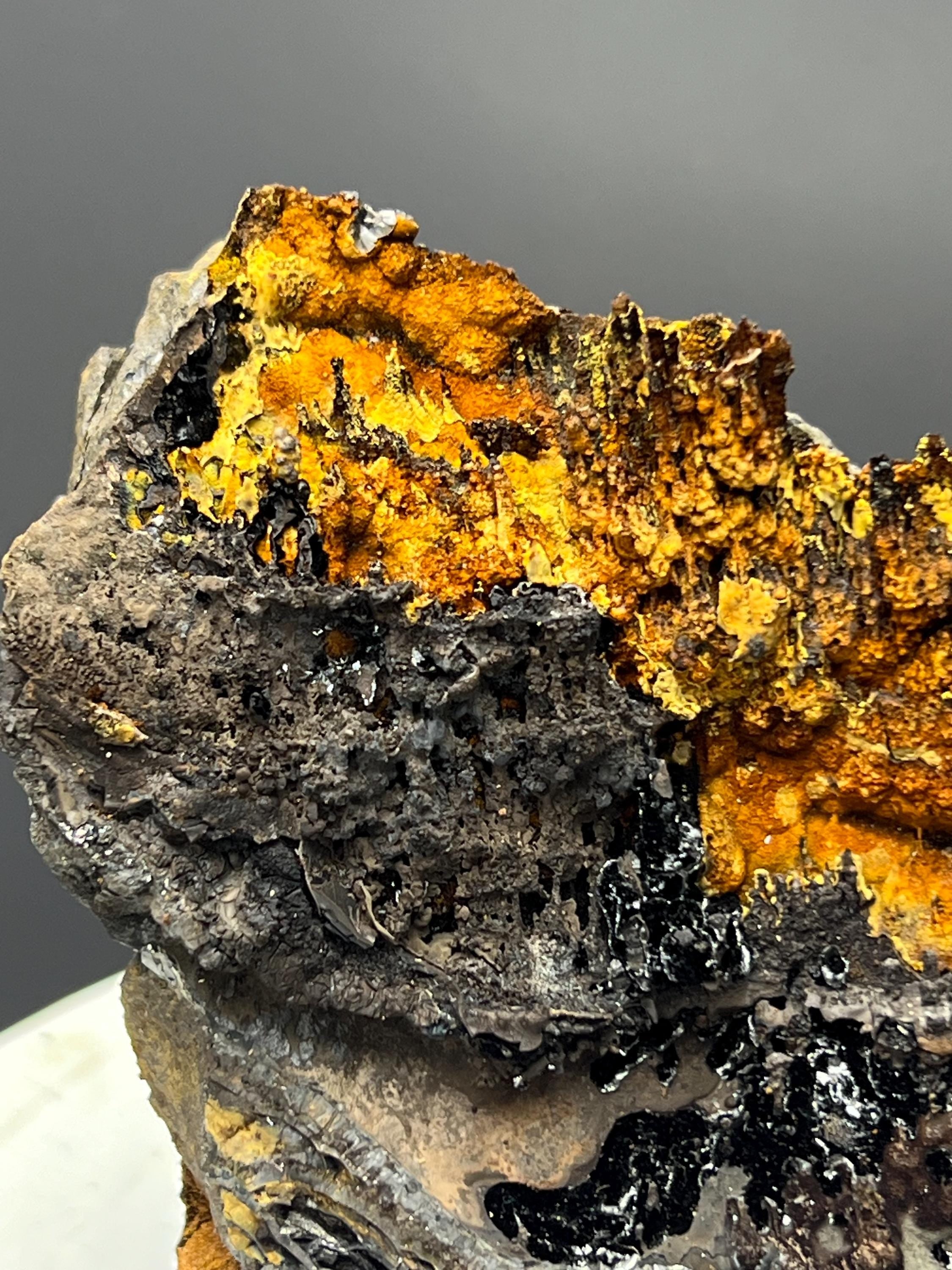 Museum Quality! Very Special Limonite And Specularite With Stalactite Goethite - Crystal Gemstone AE 