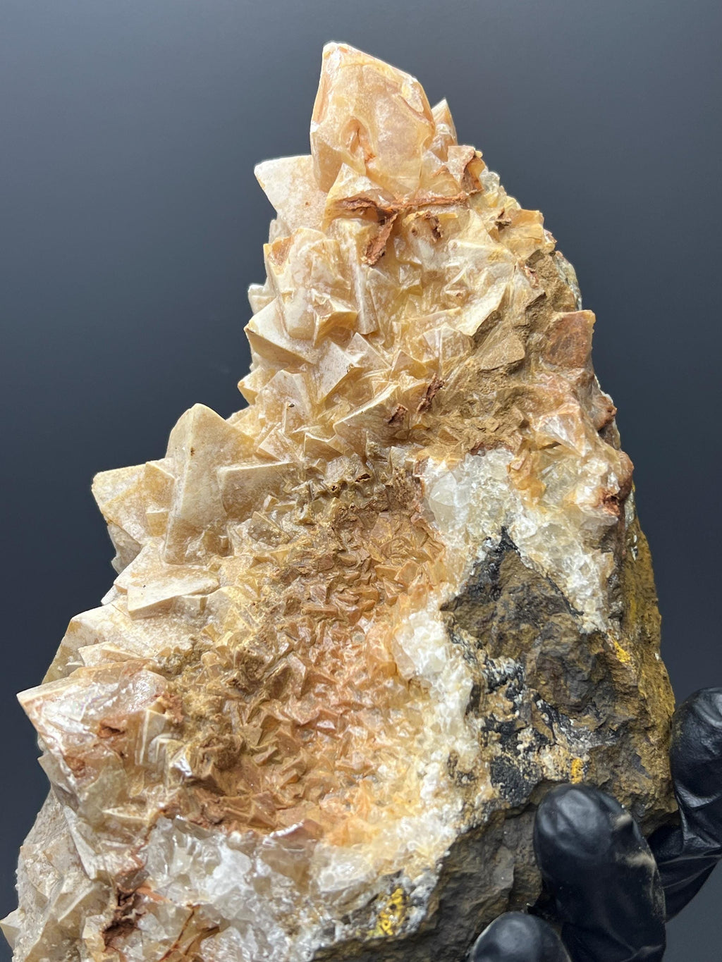 Orange Crystal Calcite Specimen - Kayseri, Turkey - Crystal Gemstone AE 