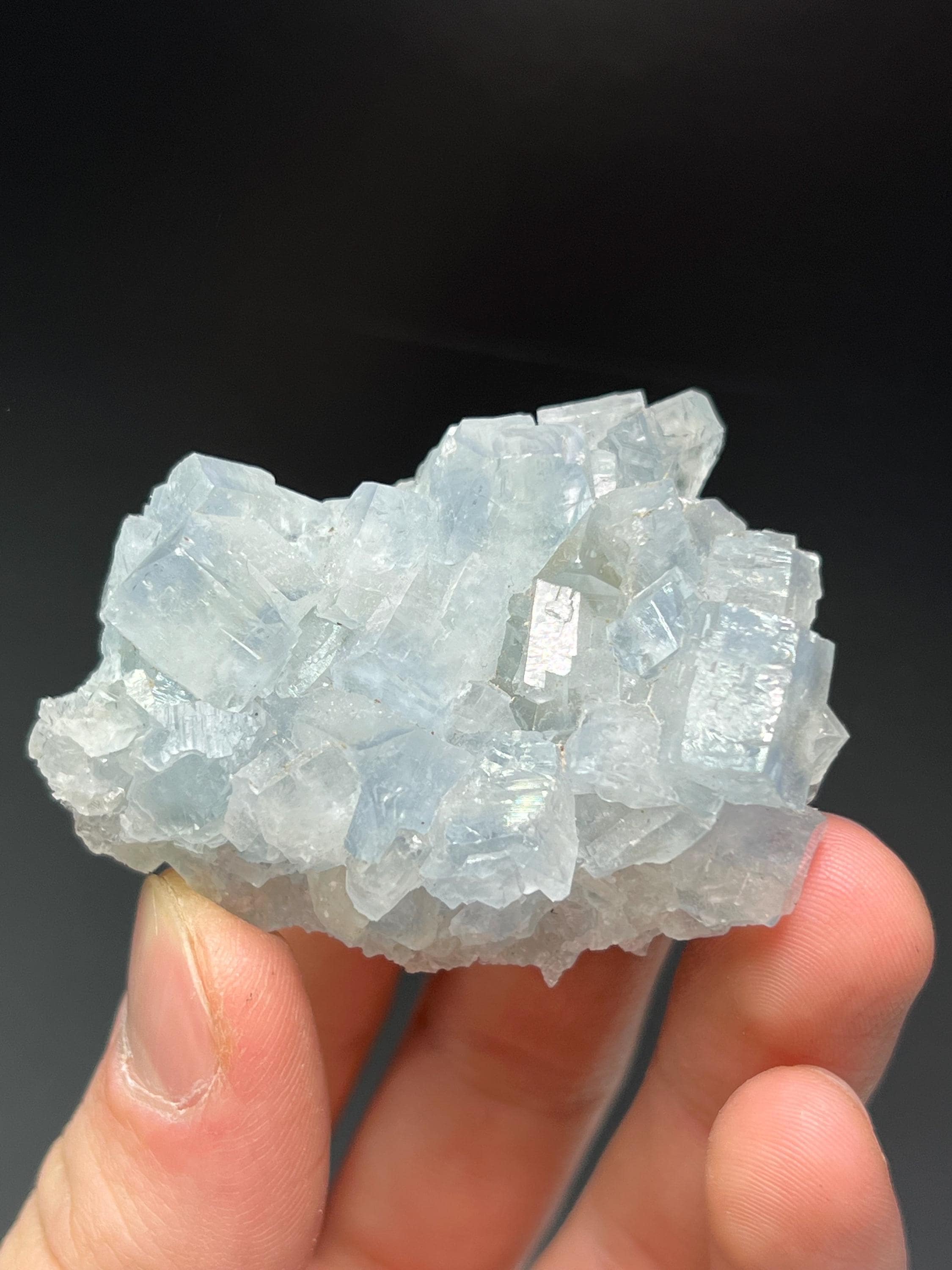 Blue Celestine Specimen - Crystal Gemstone AE 