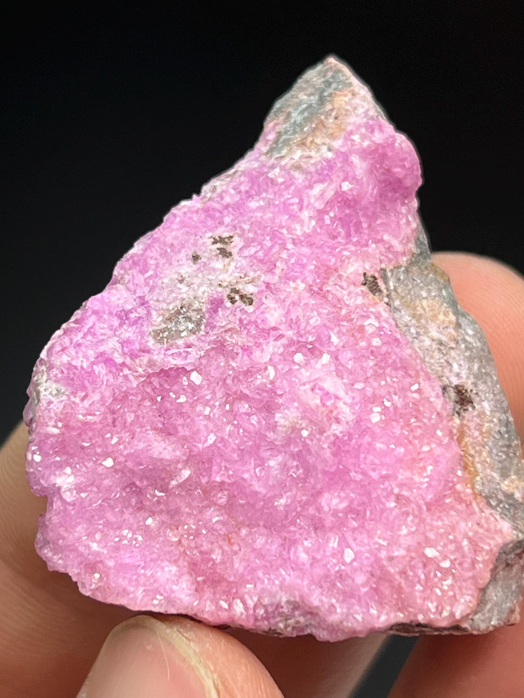 Cobalt Calcite Specimen - Crystal Gemstone AE 