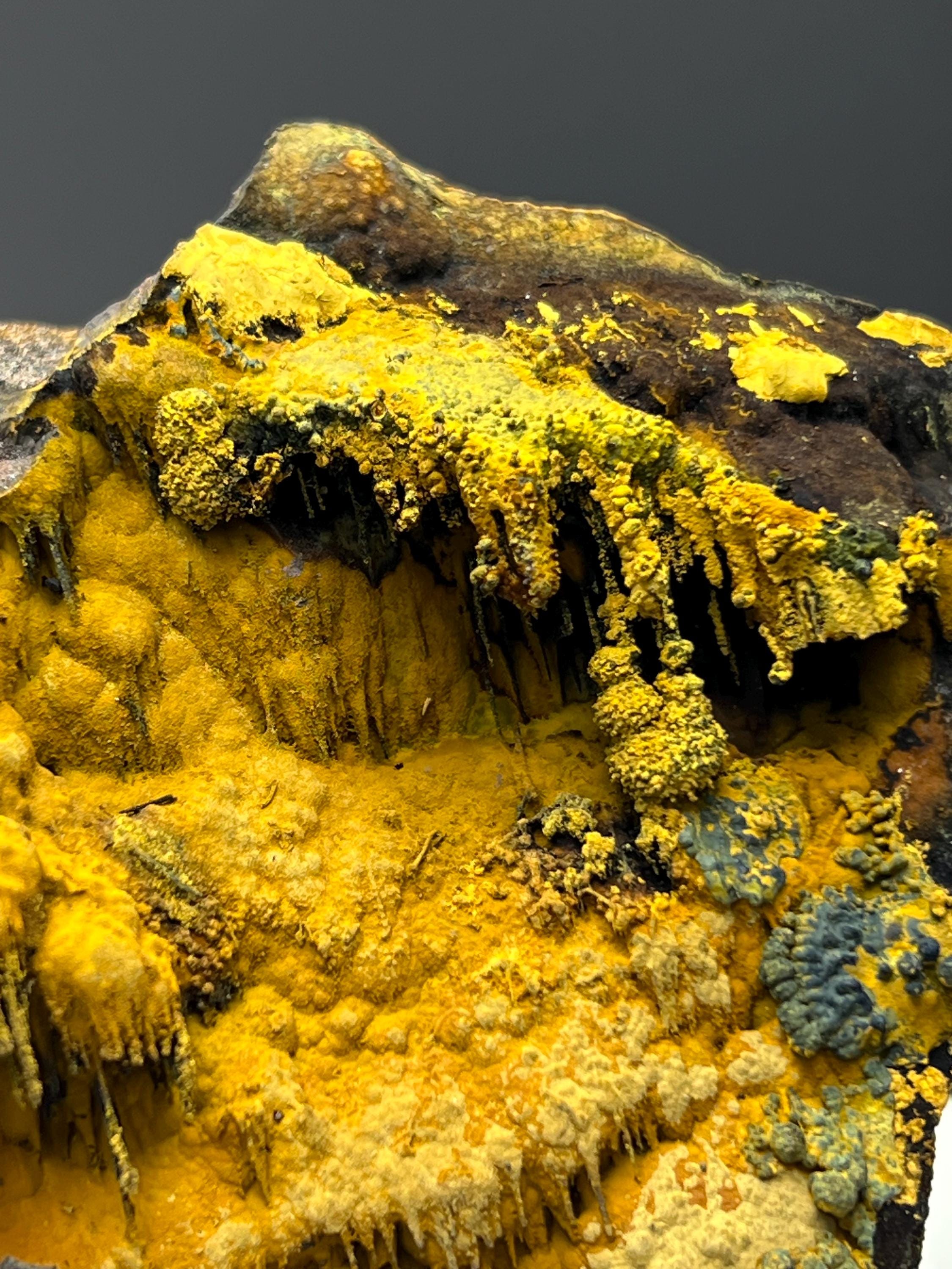 Very Special, Limonite With Botryoidal And Stalactite Formation Goethite - Crystal Gemstone AE 