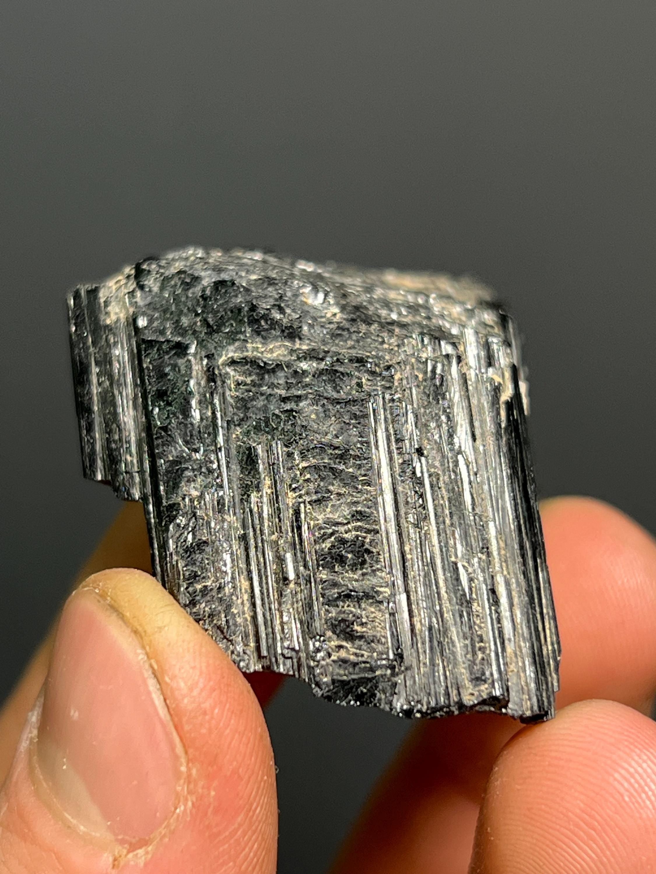 Black Tourmaline - Afghanistan - Crystal Gemstone AE 