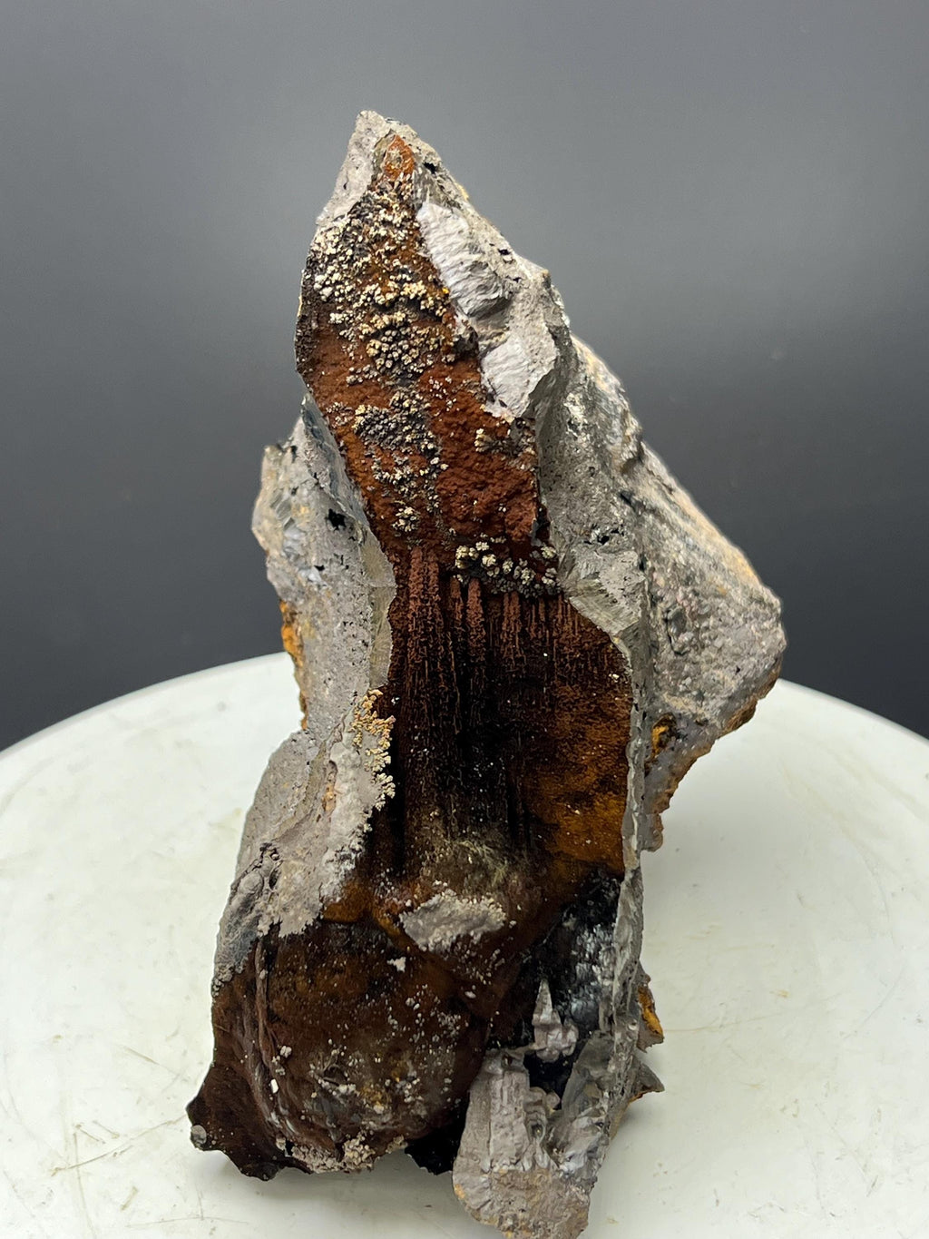 Very Showy, Limonite And Specularite With Stalactite Goethite Specimen - Crystal Gemstone AE 
