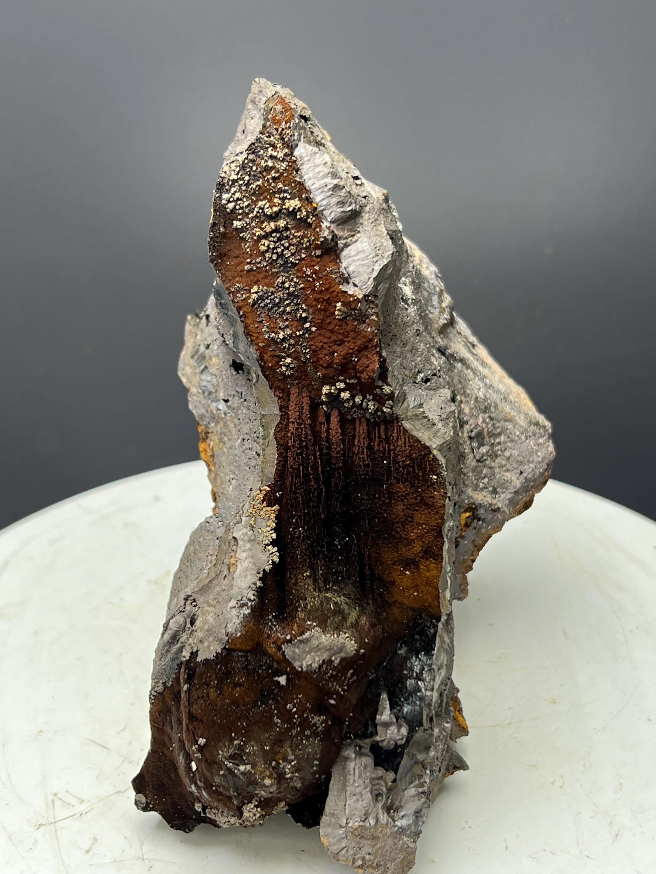 Very Showy, Limonite And Specularite With Stalactite Goethite Specimen - Crystal Gemstone AE 