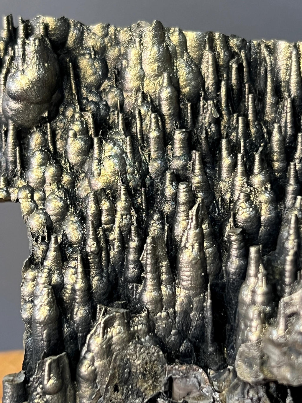Museum Quality! Very Special Golden Color Stalactite Goethite Specimen - Crystal Gemstone AE 