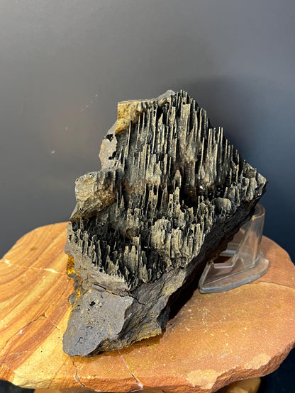 Museum Grade, Very Special Golden Color Stalactite Goethite Specimen - Crystal Gemstone AE 