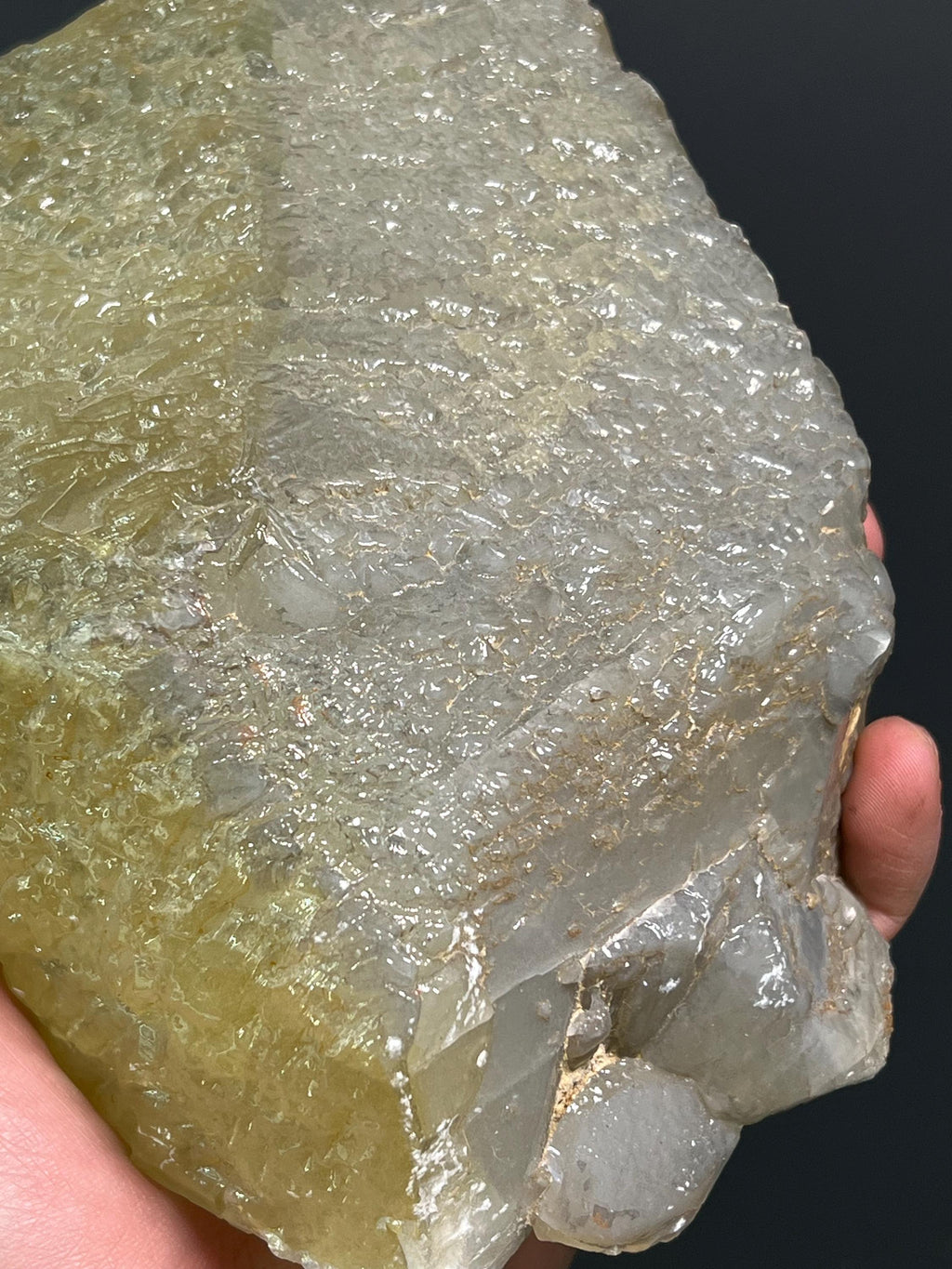 Yellow Crystal Calcite Specimen - Crystal Gemstone AE 