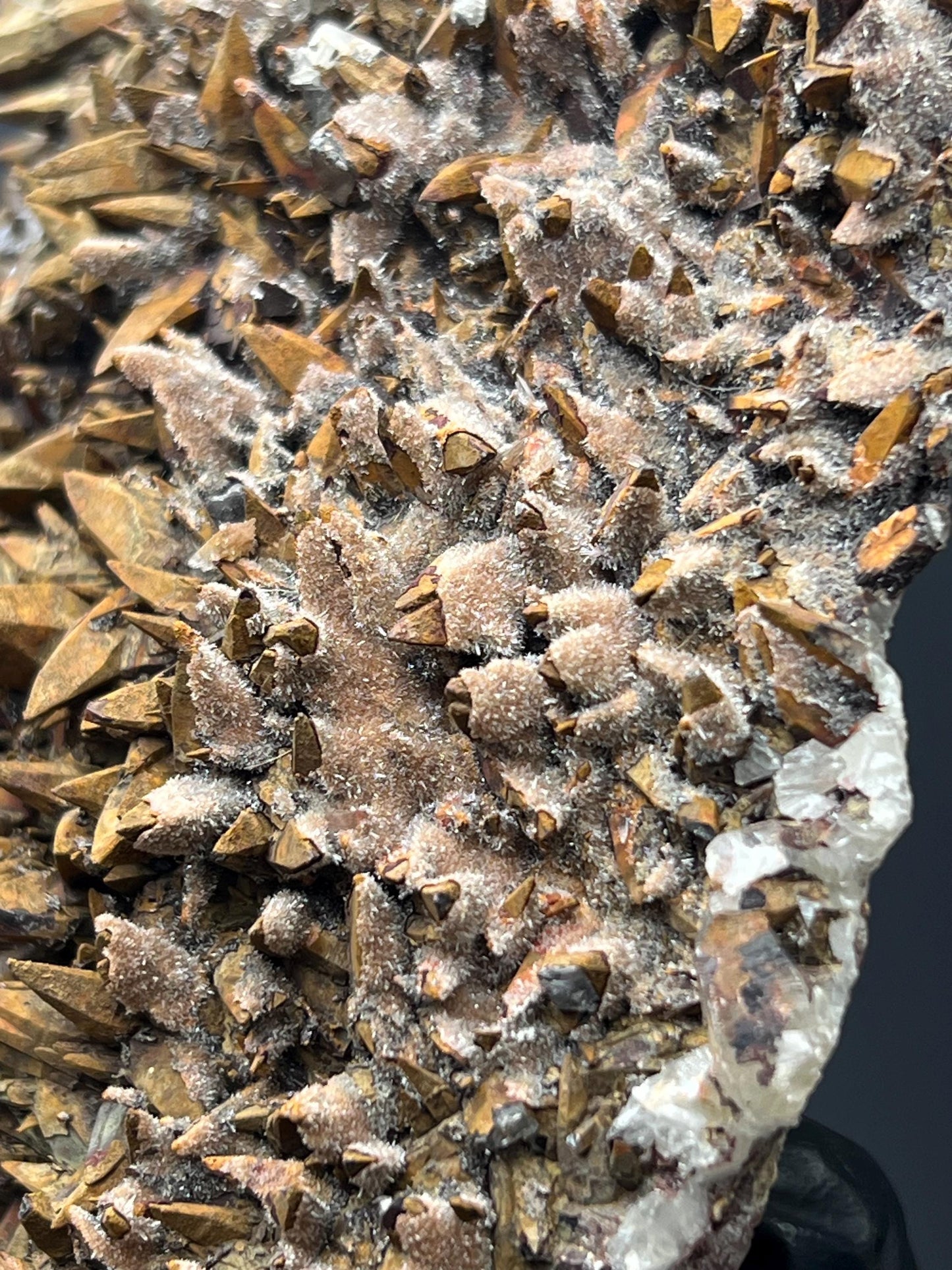 Large Size Feather Brown Crystal Calcite Specimen