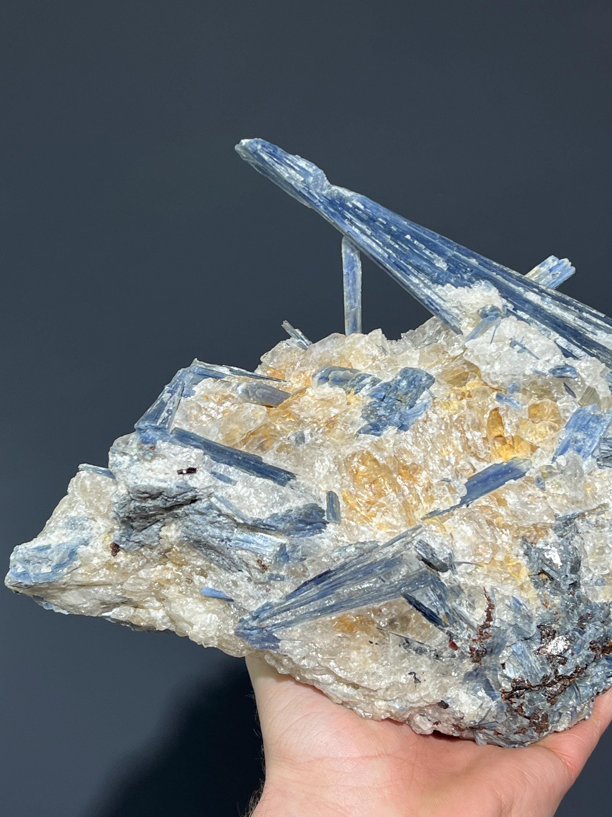 Special Formation Blue Kyanite Mineral - Crystal Gemstone AE 