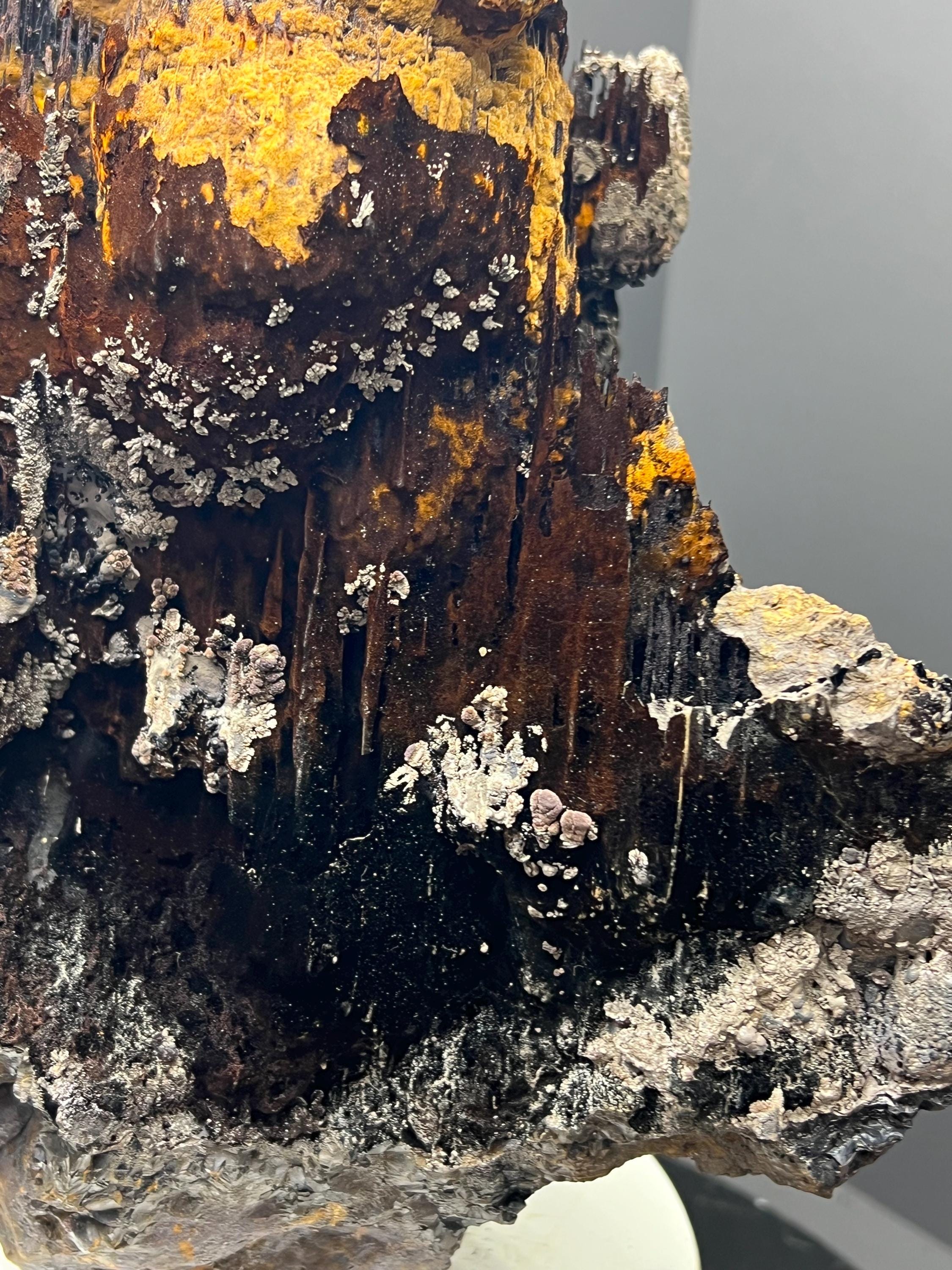 Museum Quality! Extra Big, Limonite And Specularite With Stalactite Goethite, For Special Collection - Crystal Gemstone AE 