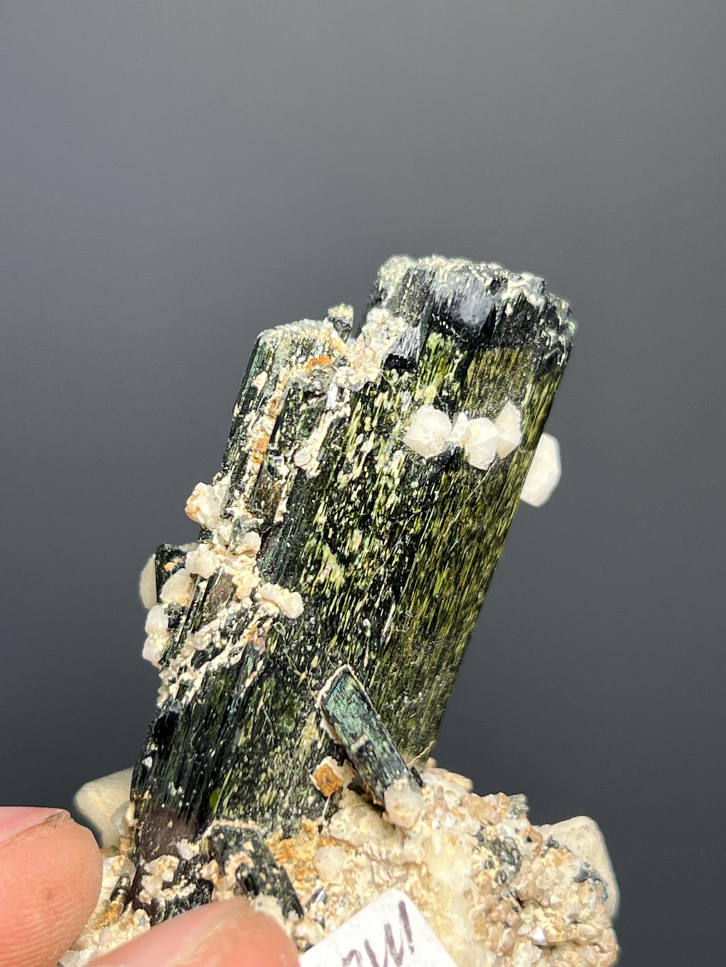 Aegirine And Ortochlase With Zircon - Malawi - Crystal Gemstone AE 