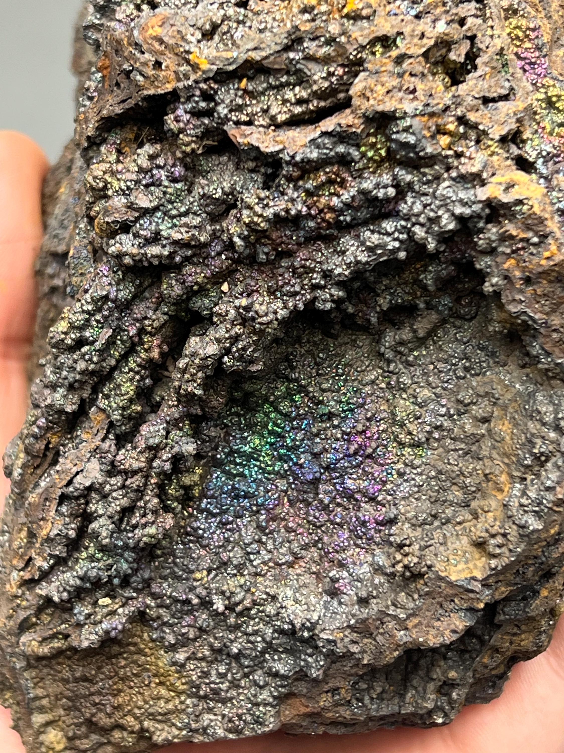 Very Showy And Very Unique, Colorful Goethite Mineral, From Turkey, Special Collection Piece - Crystal Gemstone AE 