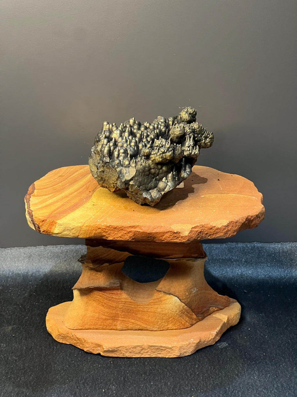 Museum Quality, Very Special Golden Color Stalactite Goethite Specimen - Crystal Gemstone AE 
