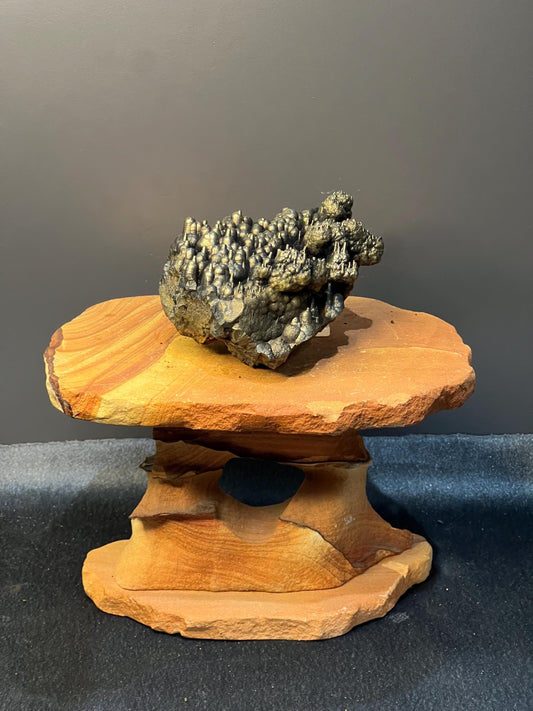 Museum Quality, Very Special Golden Color Stalactite Goethite Specimen - Crystal Gemstone AE 