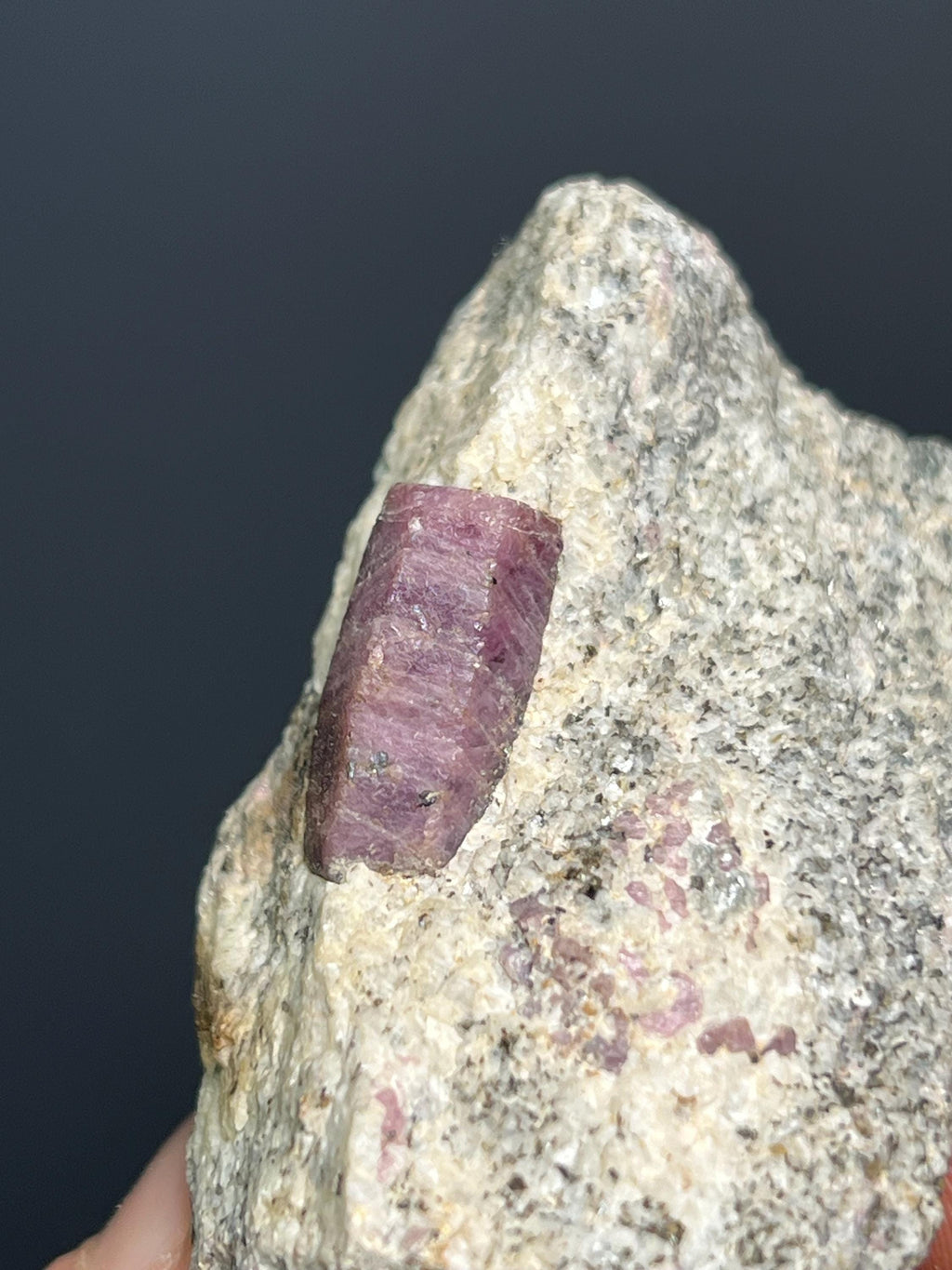 Ruby In Zoisite - Tanzania - Crystal Gemstone AE 