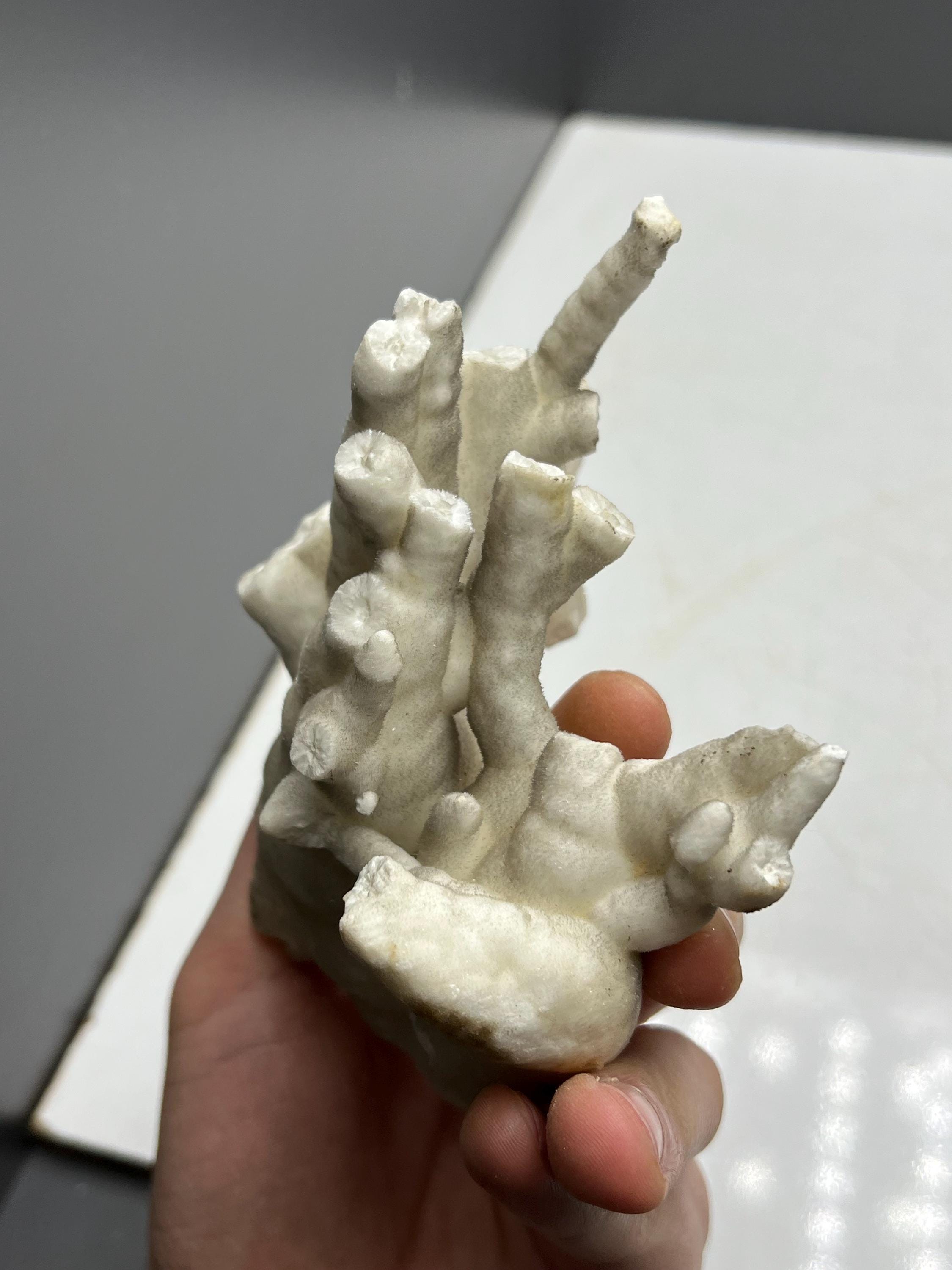Very Showy Stalactite Aragonite Mineral, From Turkey - Crystal Gemstone AE 
