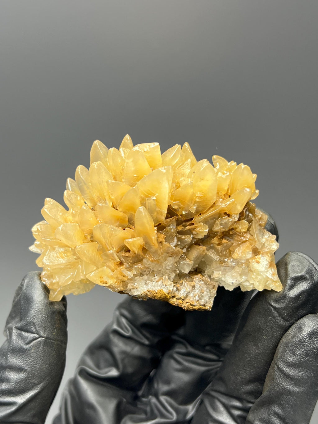 Yellow Crystal Calcite Specimen - Crystal Gemstone AE 
