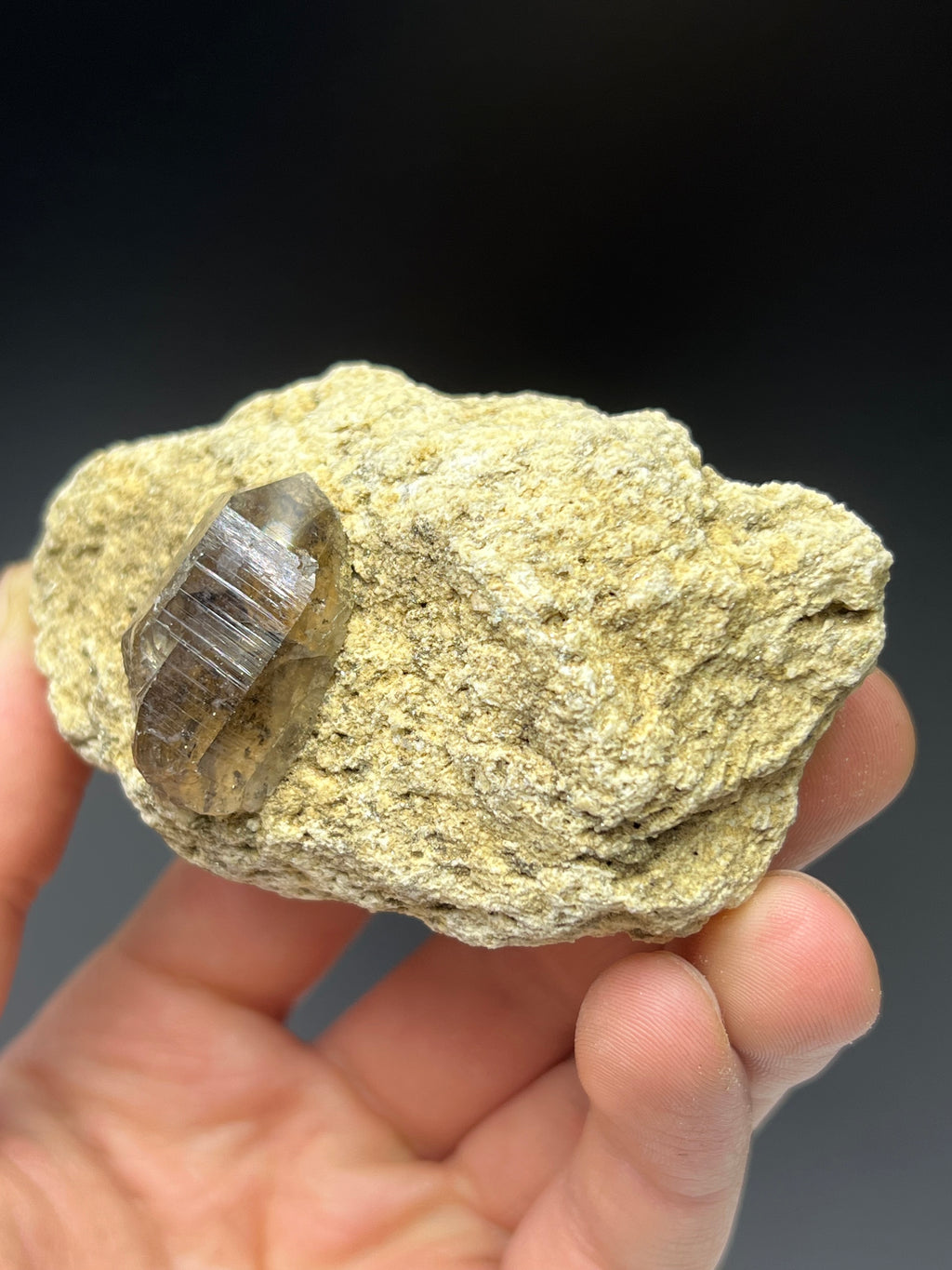 Smoky Quartz On Matrix