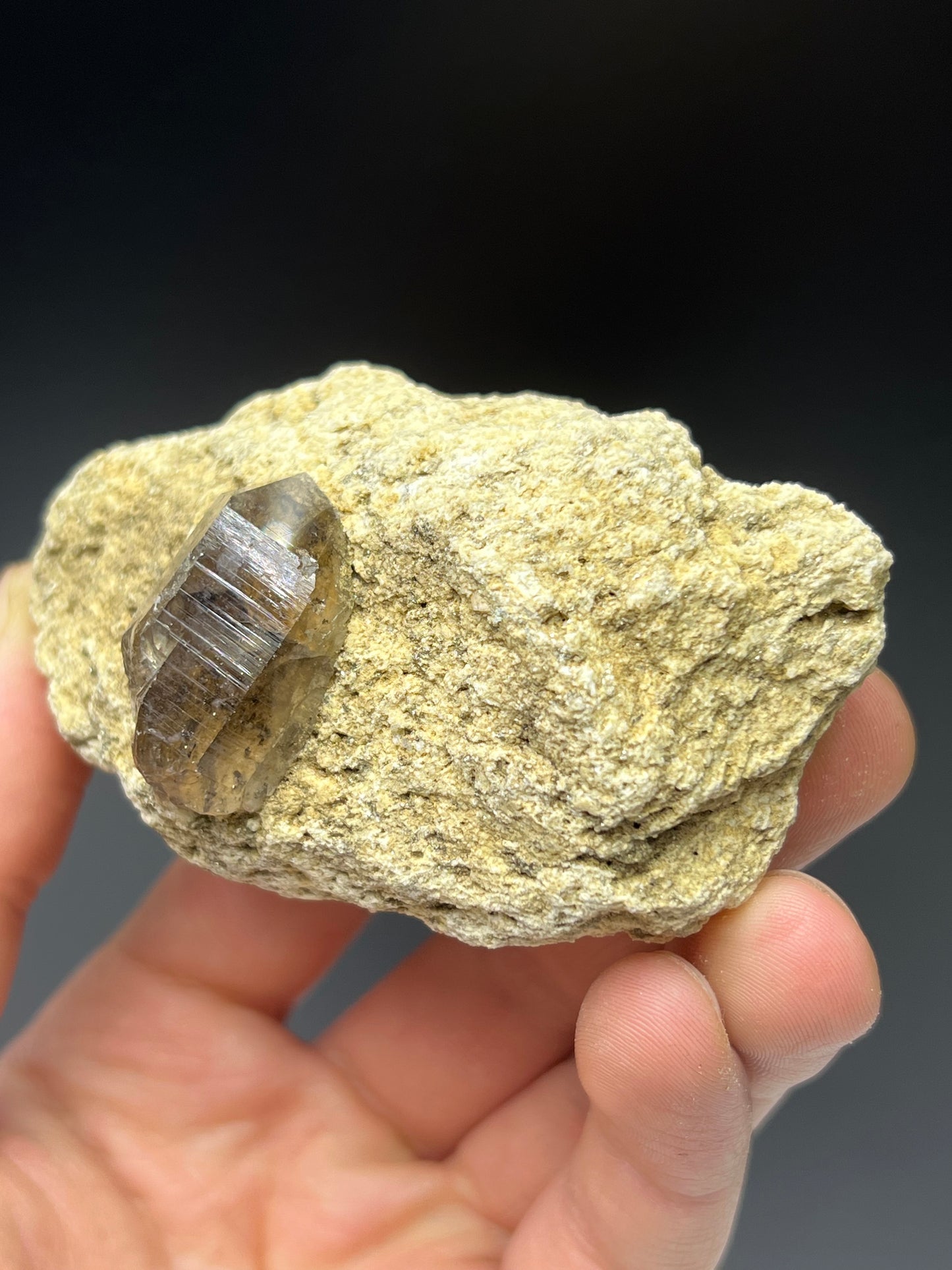 Smoky Quartz On Matrix