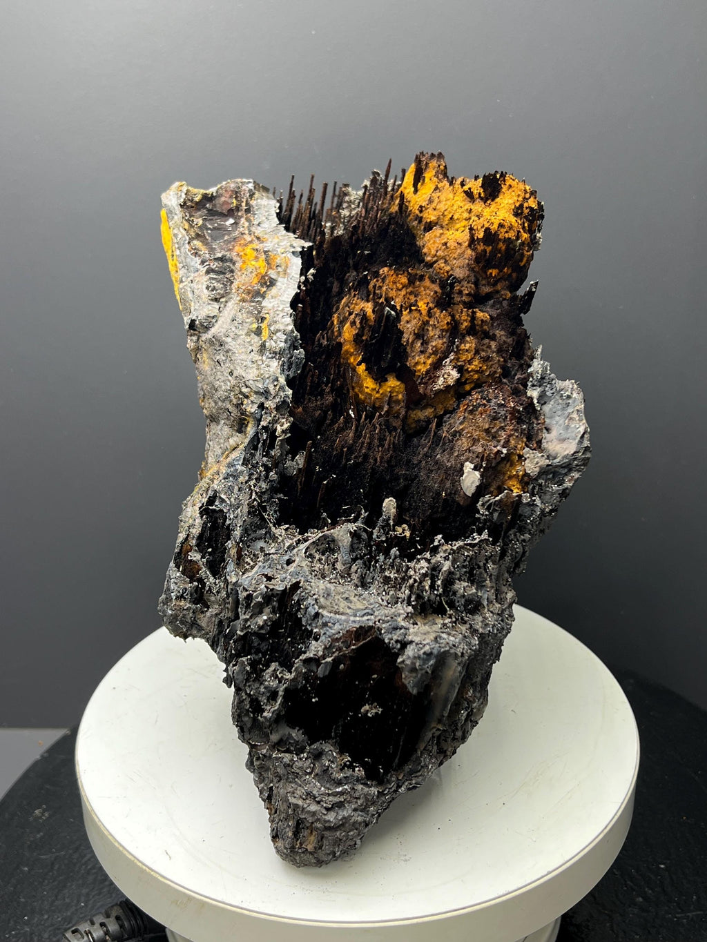 Museum Grade, Limonite And Specularite With Stalactite Goethite Specimen, For Special Collection - Crystal Gemstone AE 