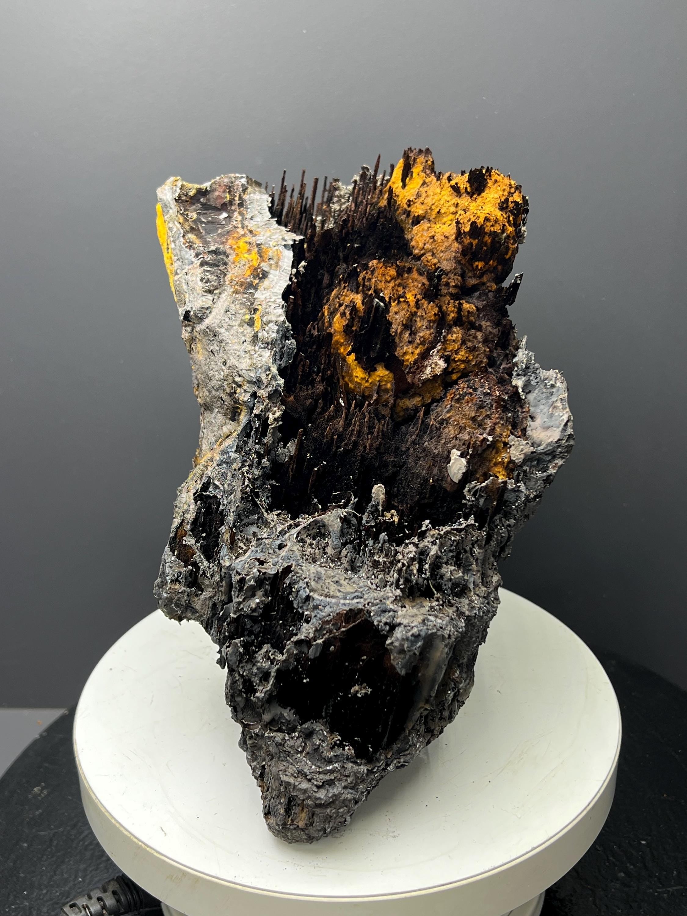 Museum Grade, Limonite And Specularite With Stalactite Goethite Specimen, For Special Collection - Crystal Gemstone AE 