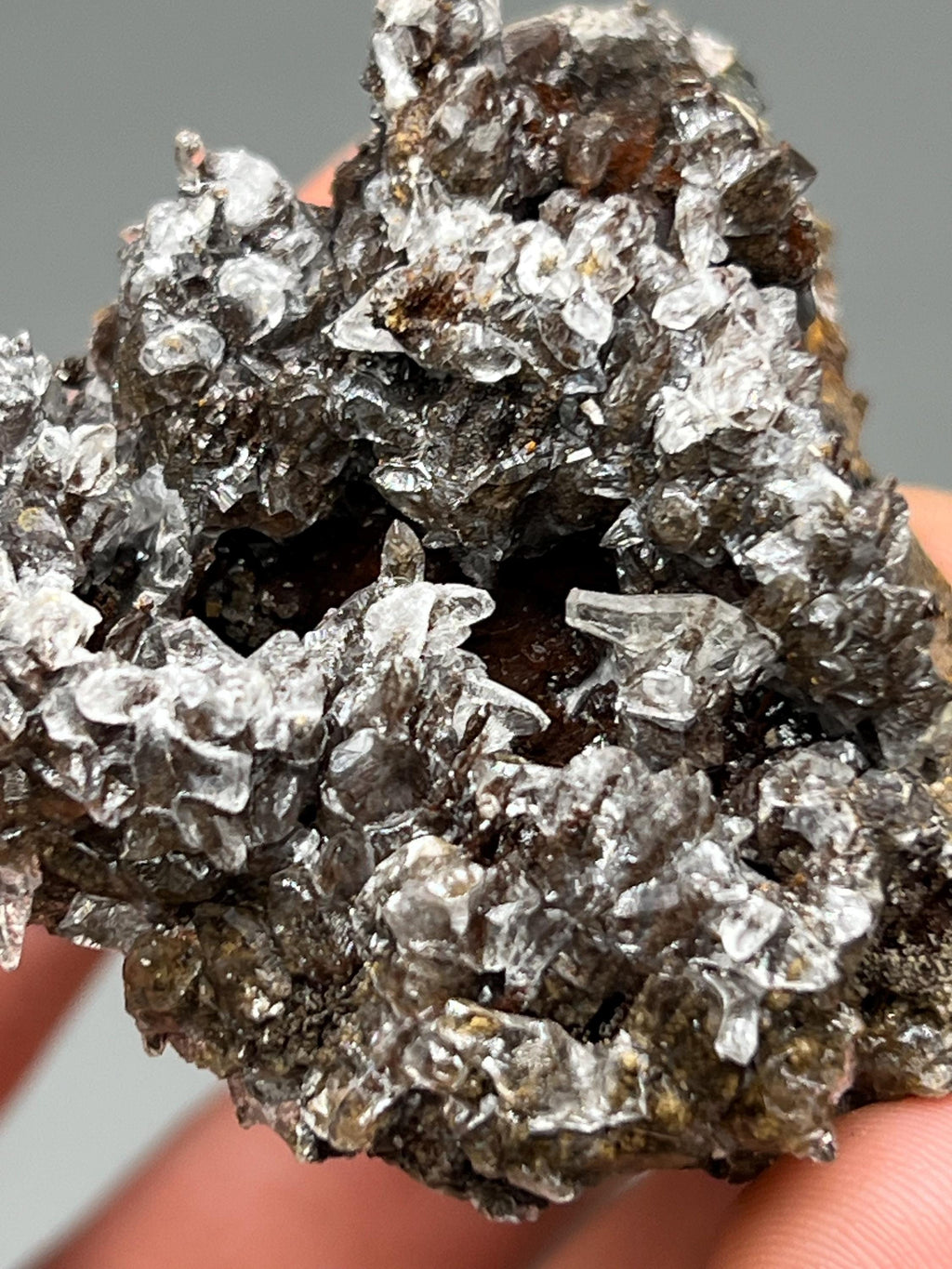 Very Showy And Special, Crystal Calcite On Hematite, From Turkey - Crystal Gemstone AE 