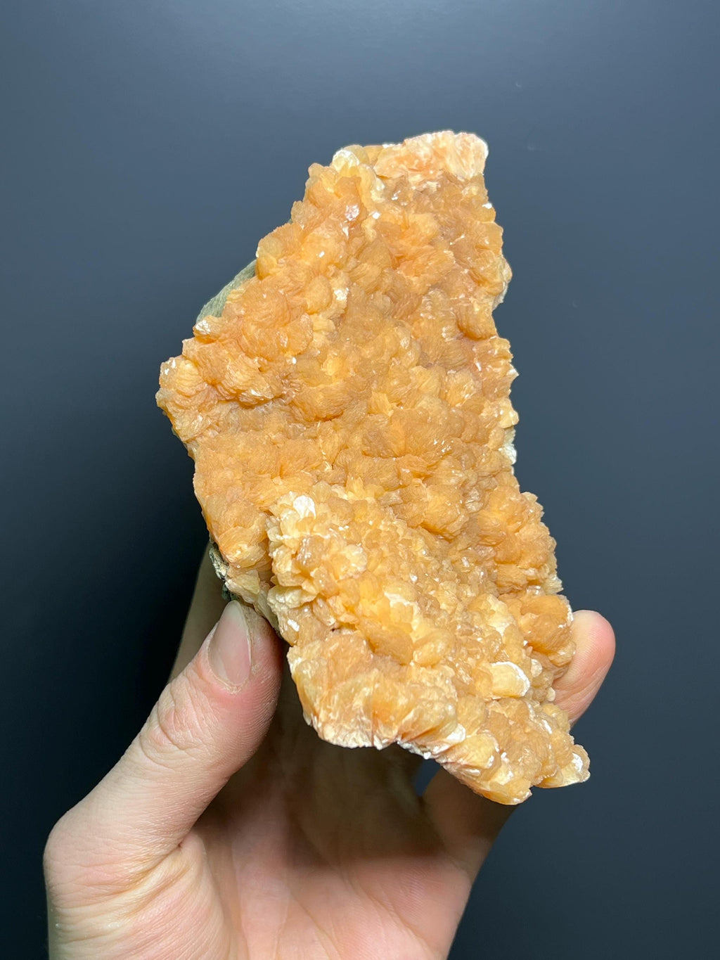 Orange Stilbite Specimen, 415gram - Crystal Gemstone AE 