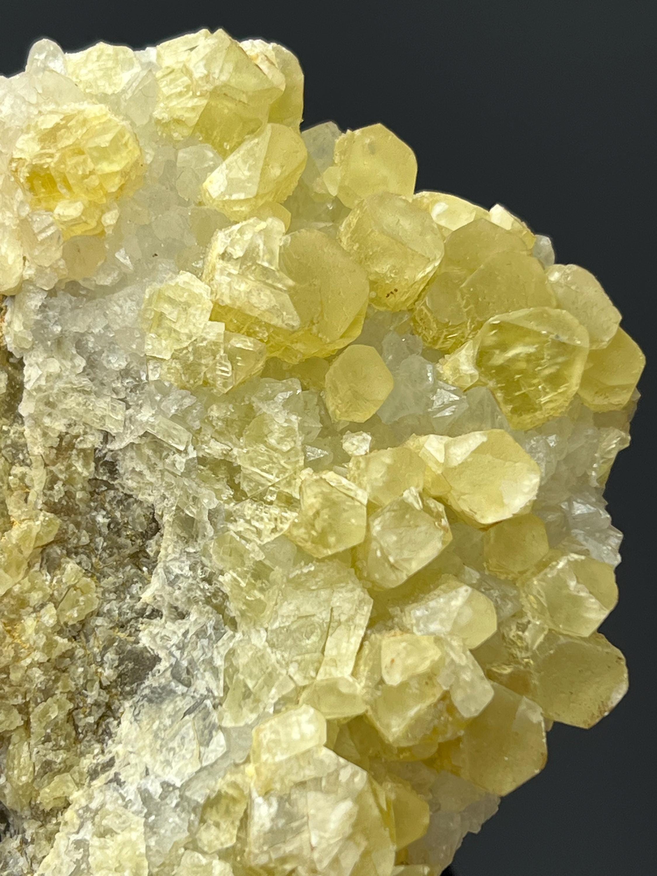 Special Yellow Crystal Calcite - Crystal Gemstone AE 