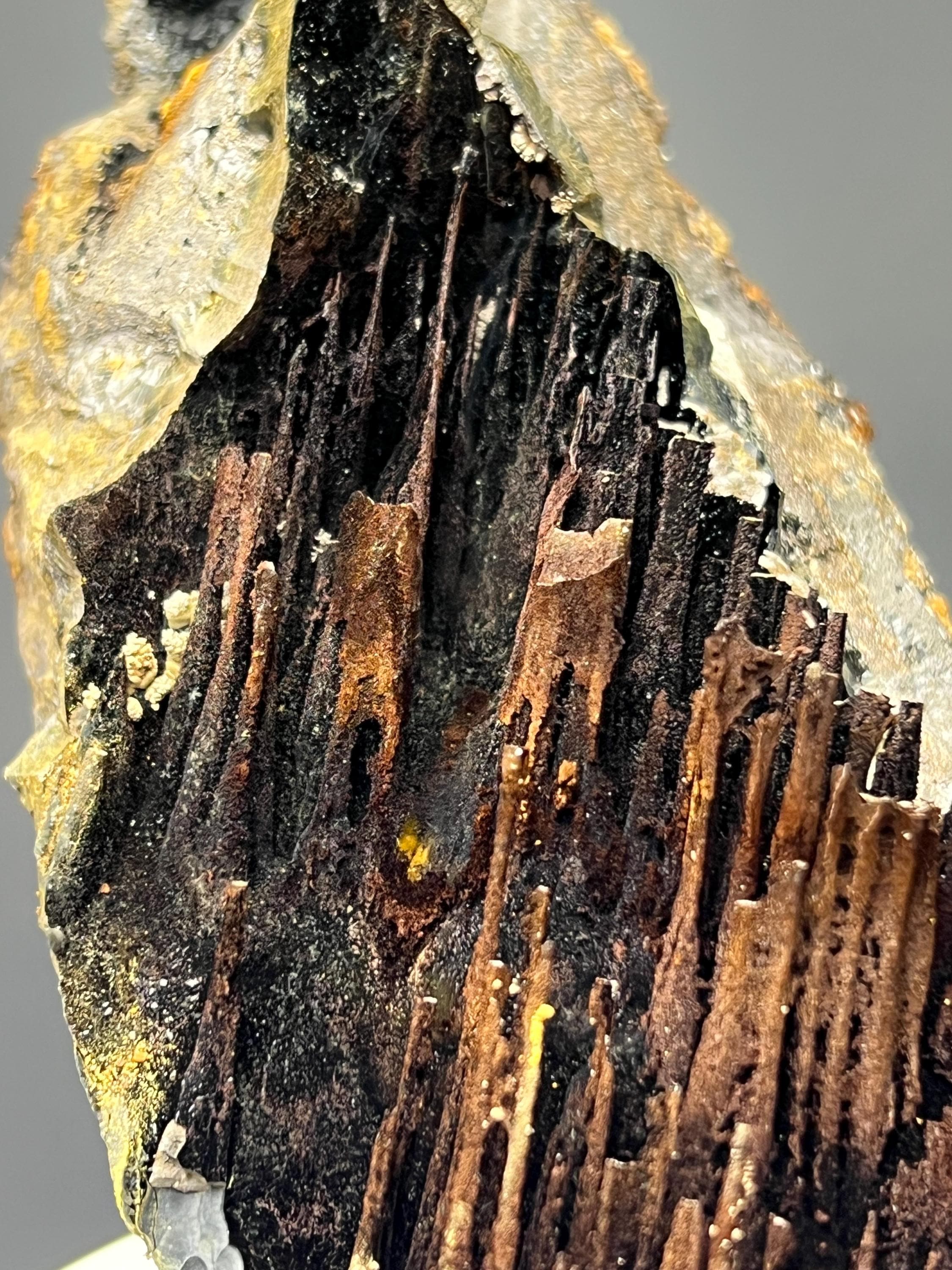Museum Grade, Limonite With Stalactite Goethite, For Special Collection - Crystal Gemstone AE 