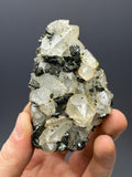 Dark Green Epidote With Chlorite Quartz - Crystal Gemstone AE 