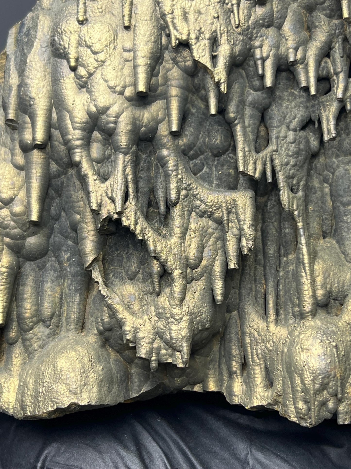 Museum Quality Very Showy Golden Color Stalactite Bridges Goethite Specimen - Crystal Gemstone AE 