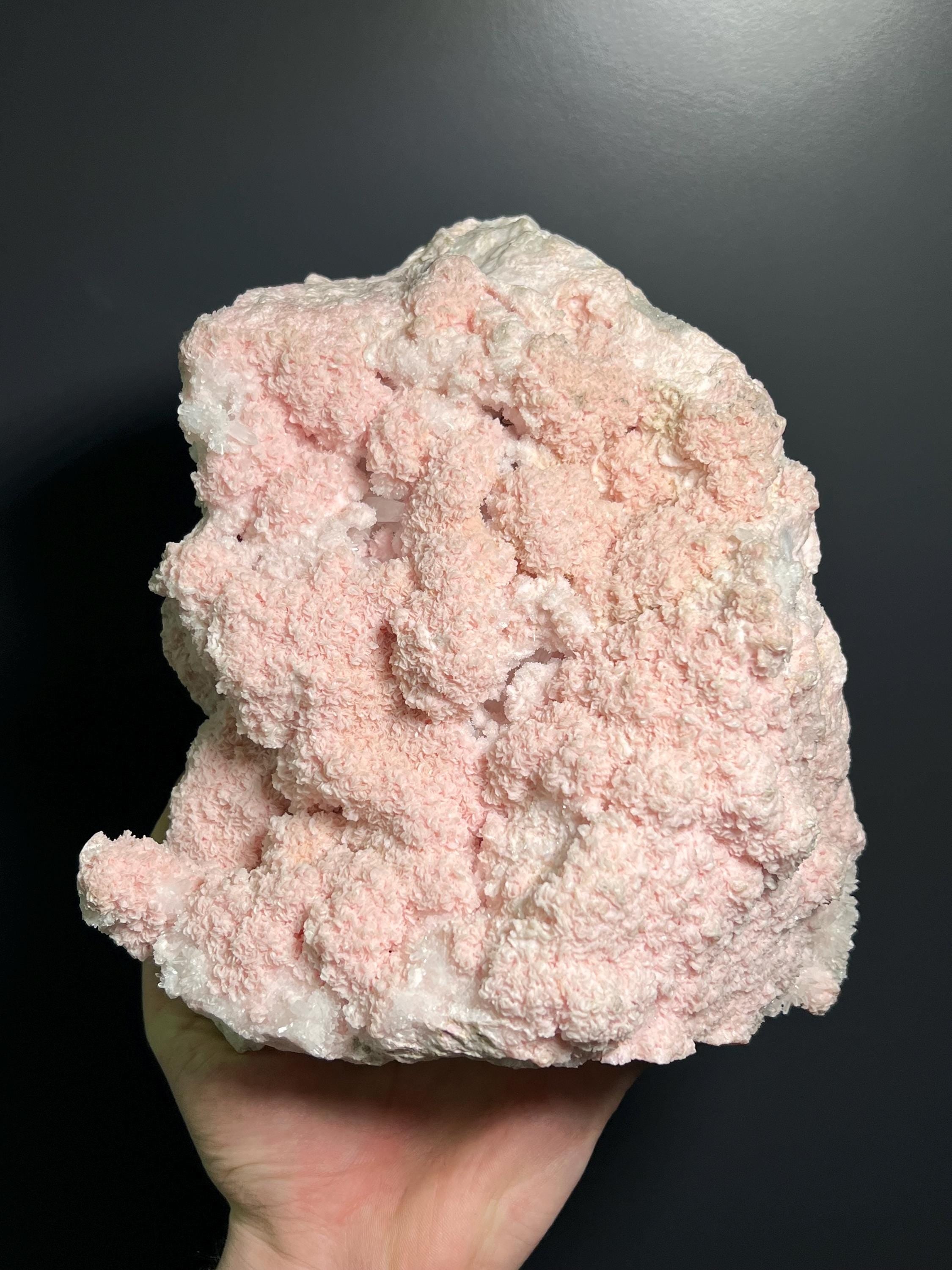 Rhodocrosite And Quartz Specimen, 3,8kg - Crystal Gemstone AE 