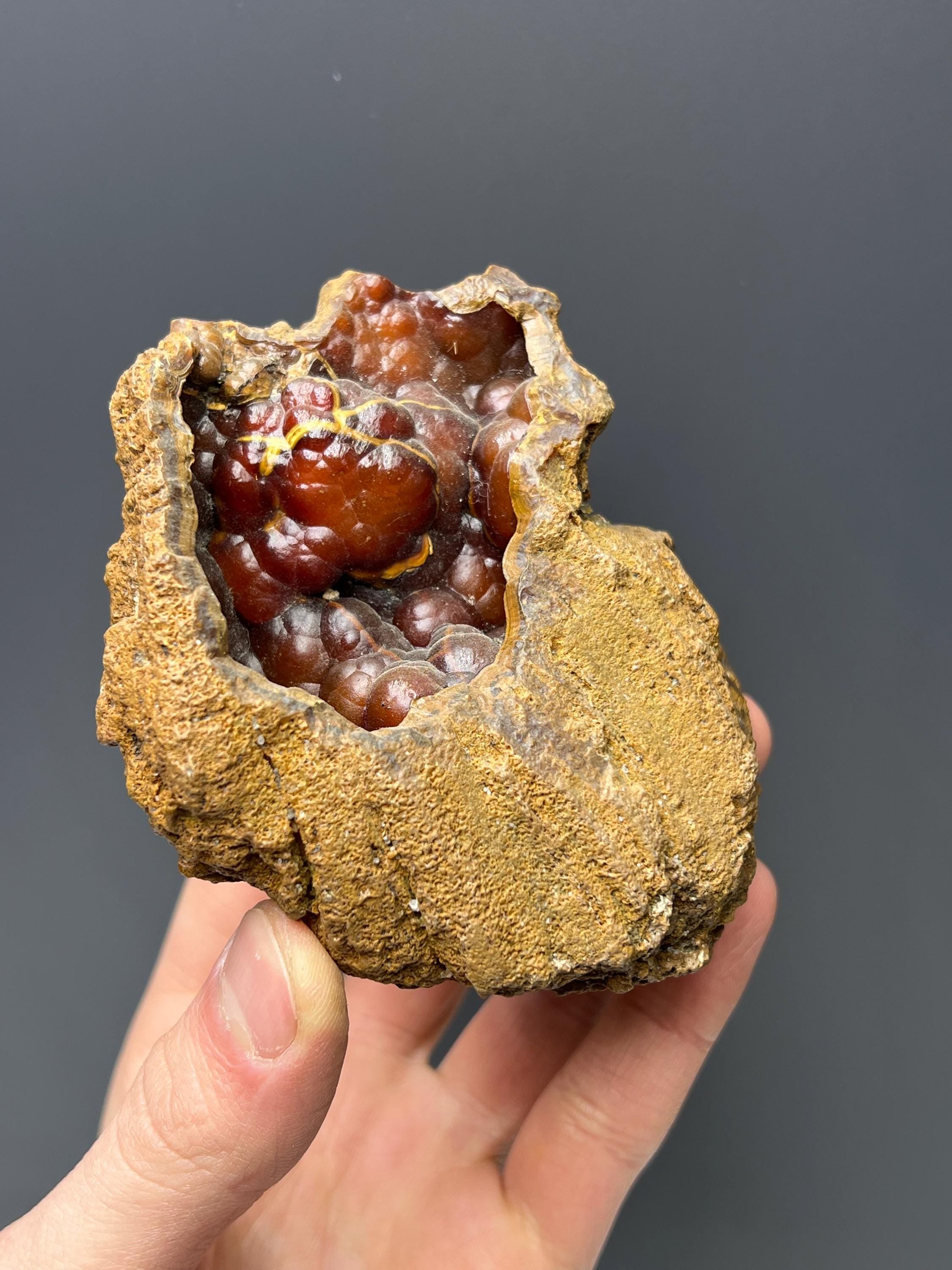 Red Fox Agate Specimen - Crystal Gemstone AE 