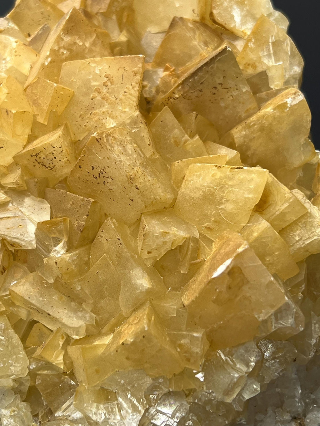 Orange Crystal Calcite Specimen - Crystal Gemstone AE 