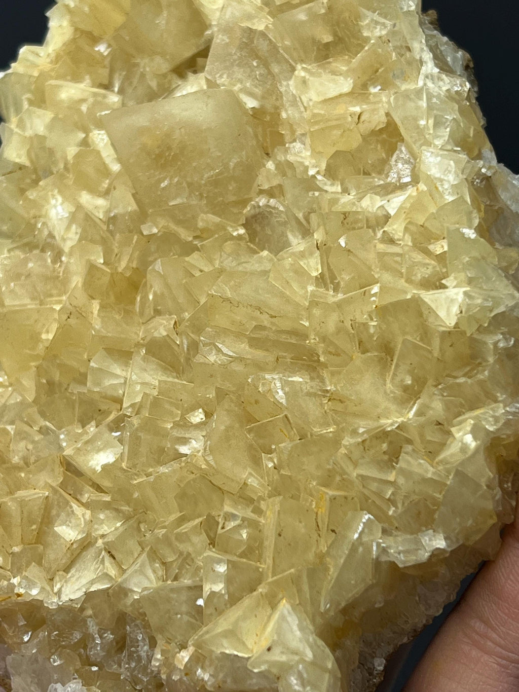 Yellow Crystal Calcite Specimen - Crystal Gemstone AE 