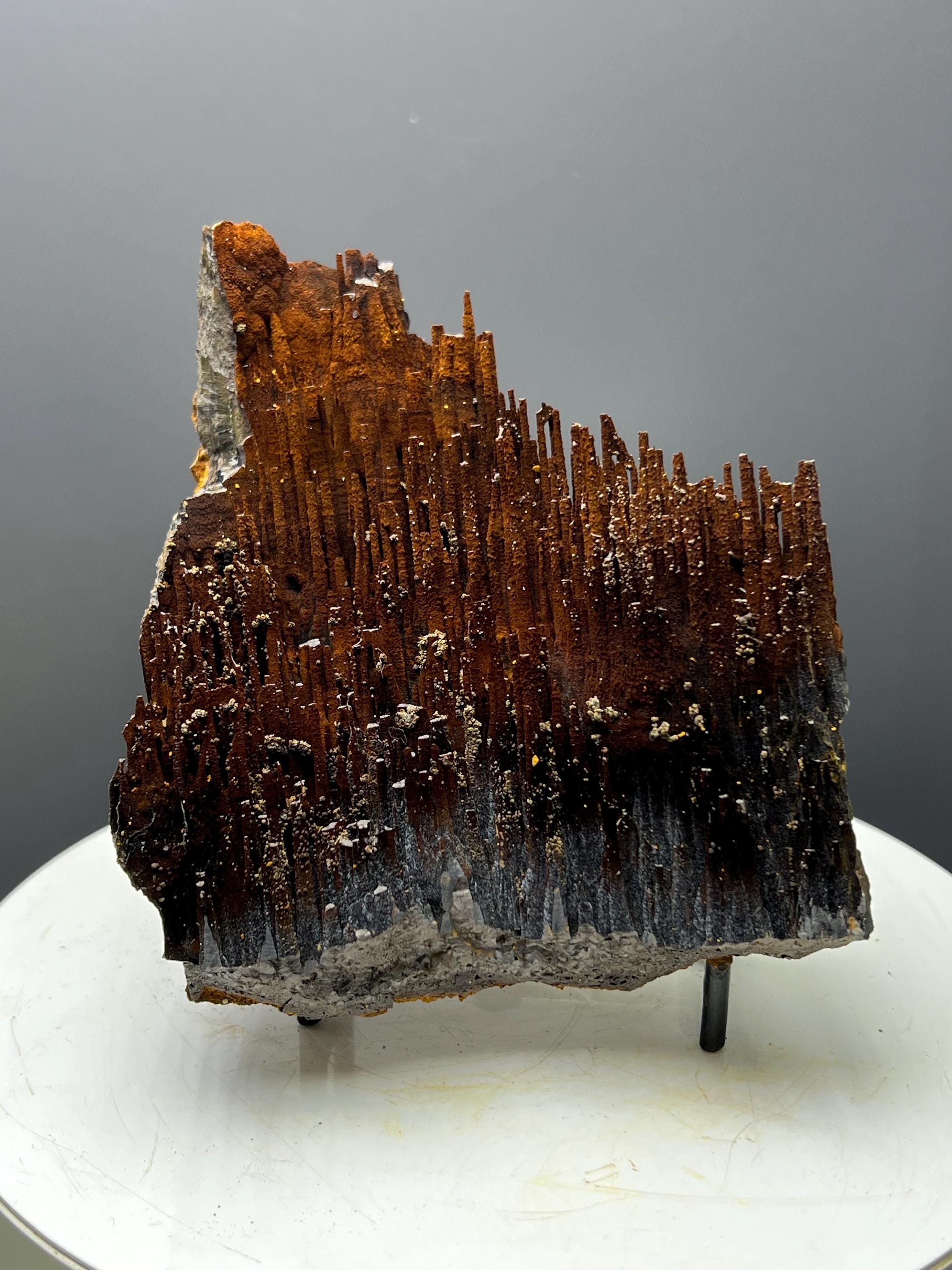 Museum Grade Limonite With Velvet Function Stalactite Goethite - Crystal Gemstone AE 