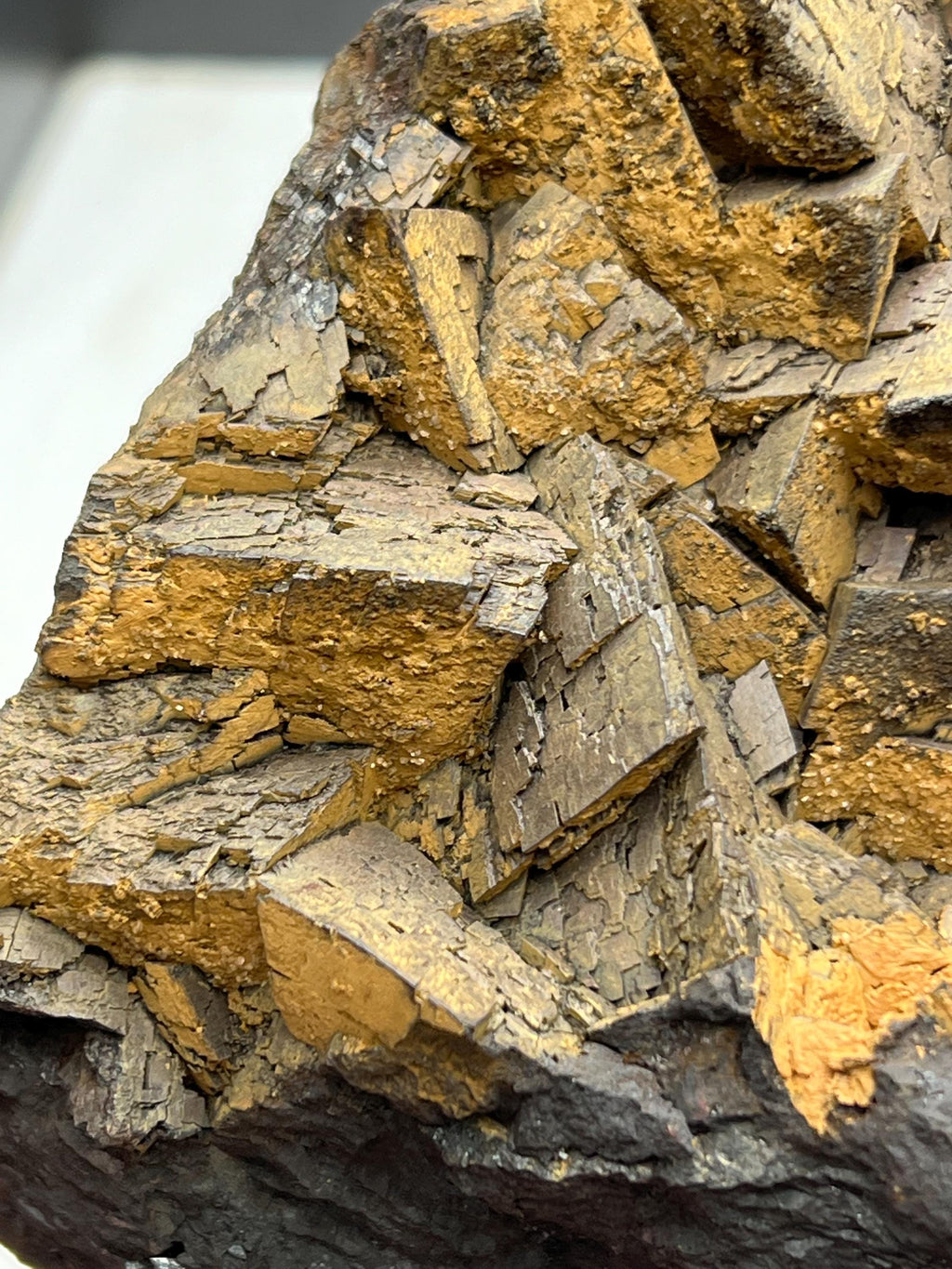 Very special and showy limonite on iron siderite, From Turkey - Crystal Gemstone AE 