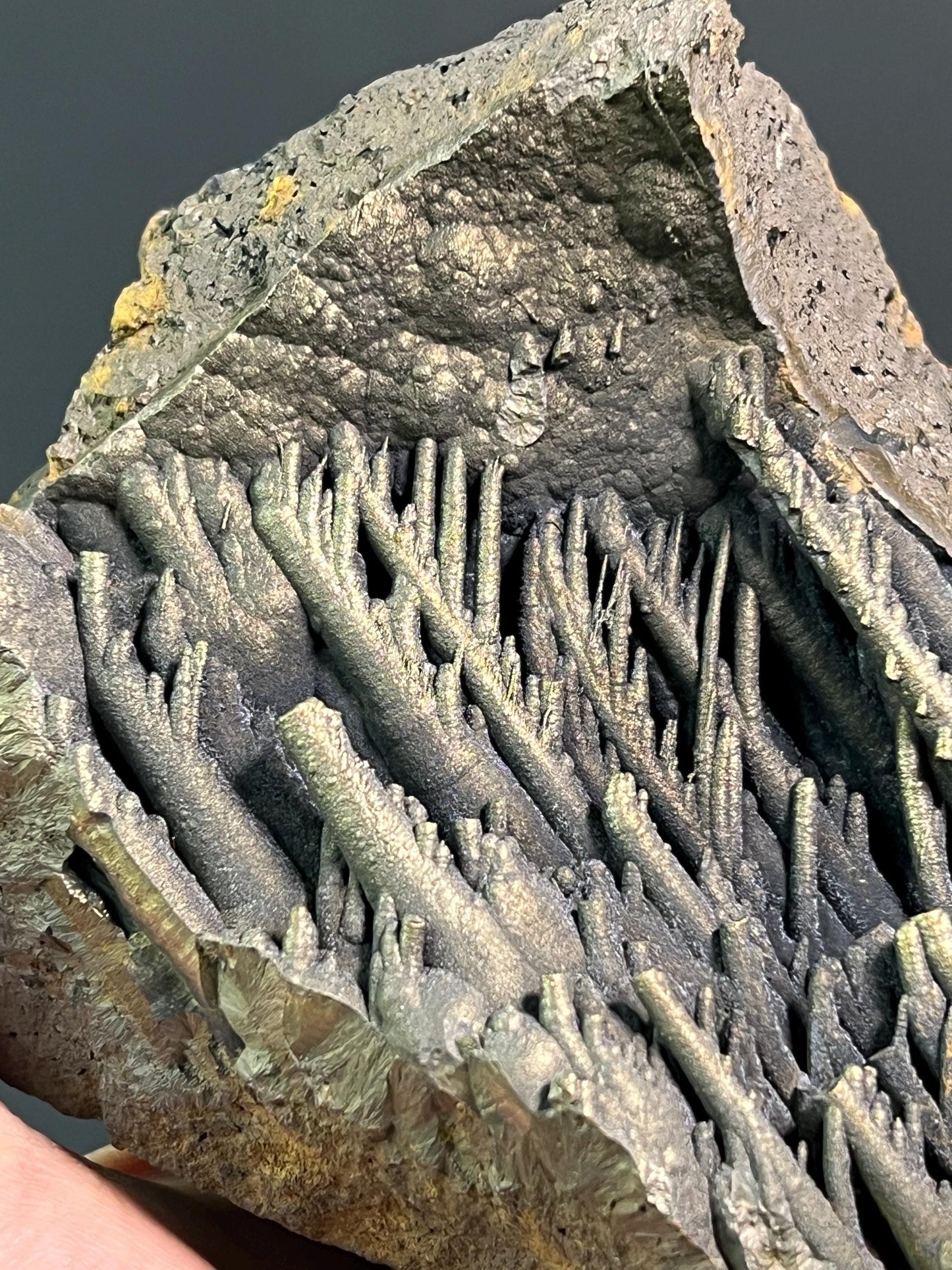 Museum Quality Very Special Golden Color Stalactite Goethite - Crystal Gemstone AE 